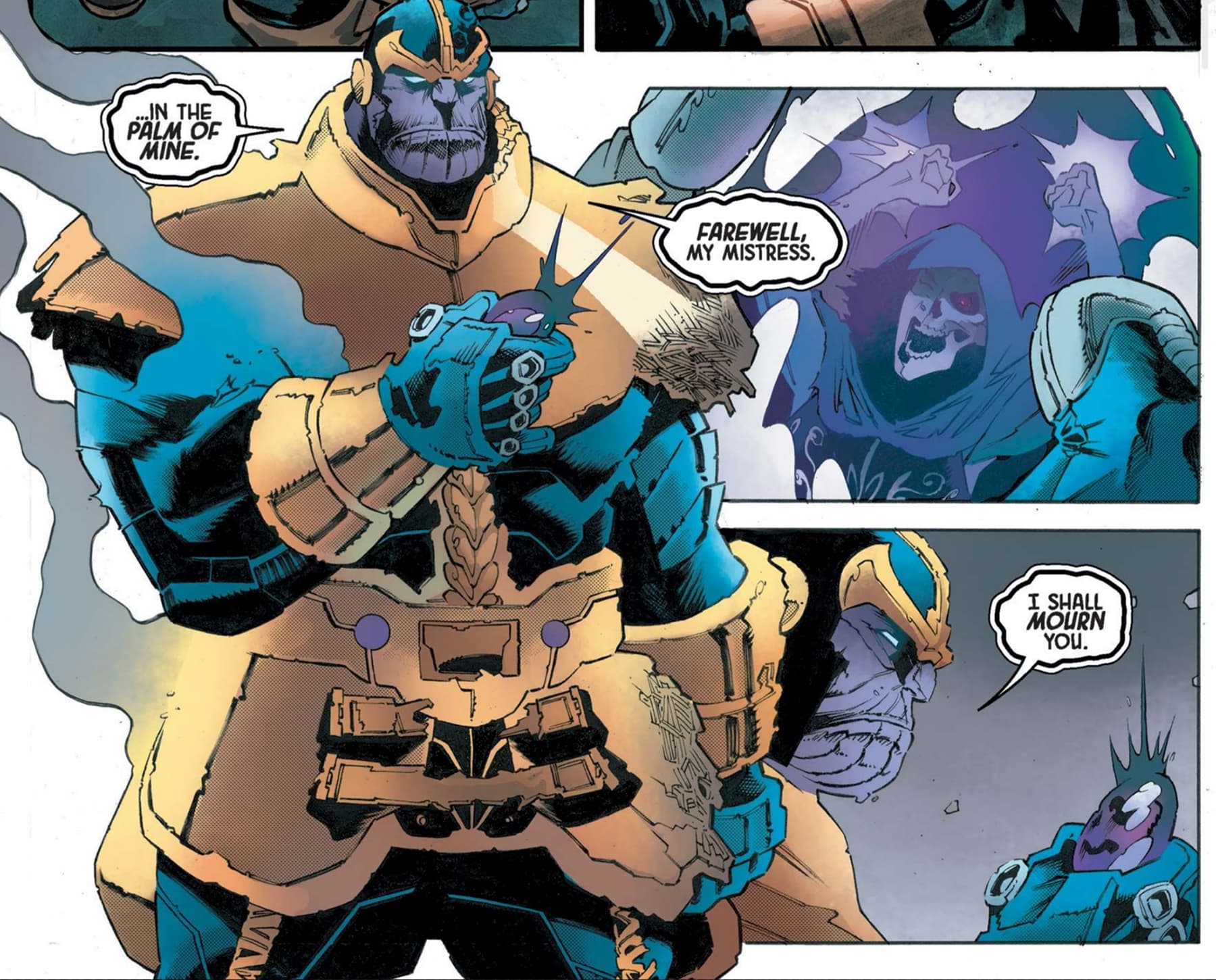 THANOS (2023) #4 art by Luca Pizzari, German Peralta, and Ruth Ramond