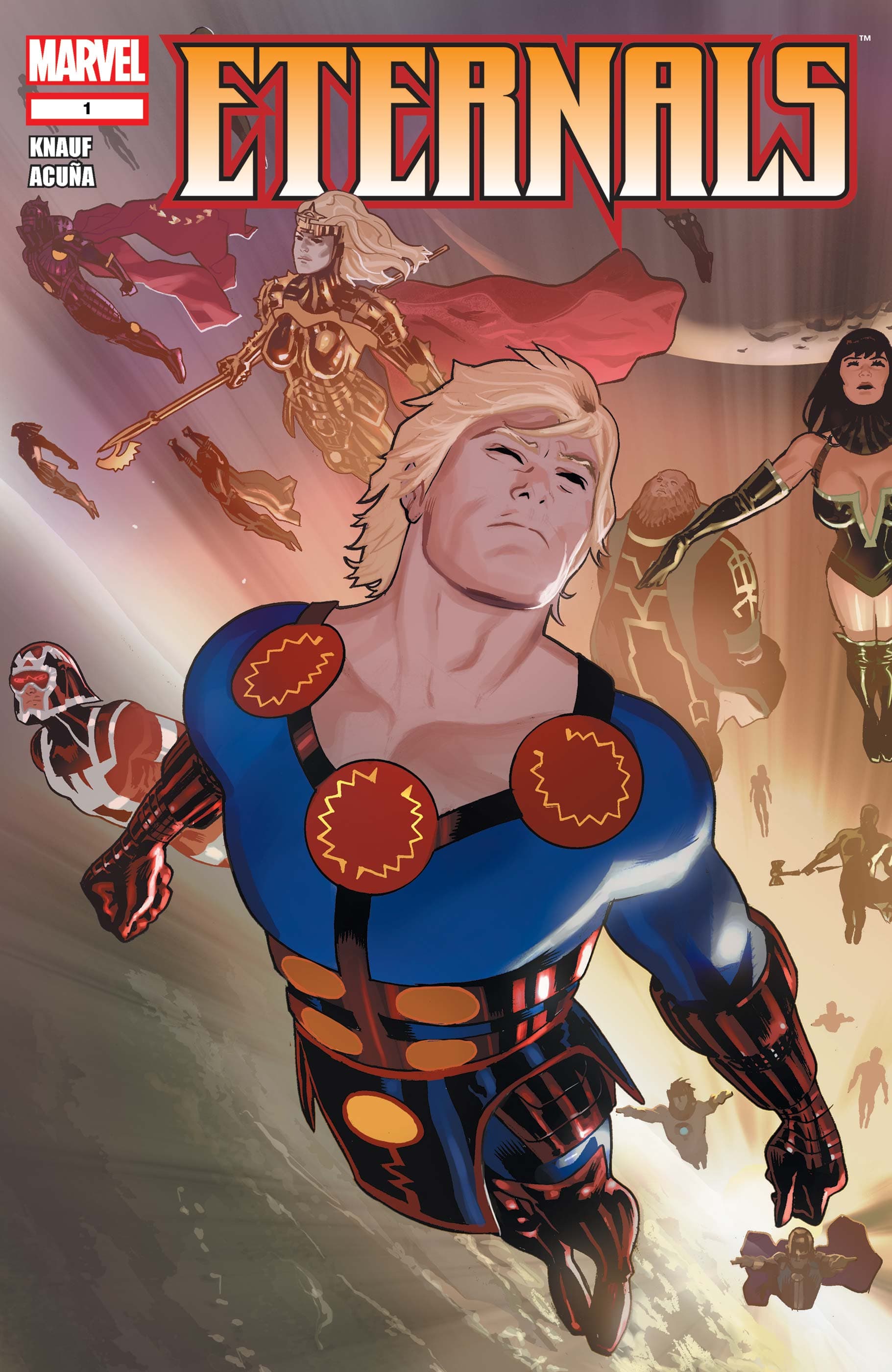 ETERNALS (2008) #1 cover by Daniel Acuña