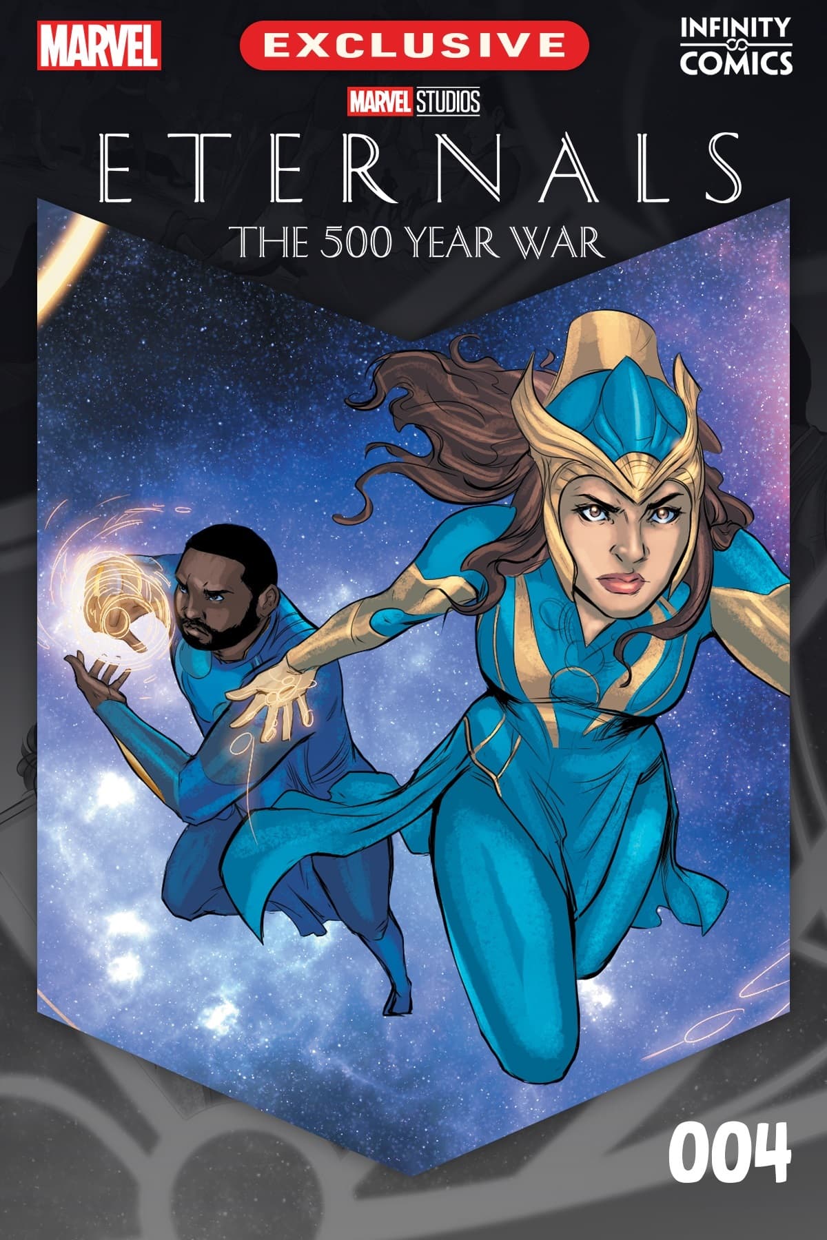 Cover to ETERNALS: THE 500 YEAR WAR INFINITY COMIC (2022) #4