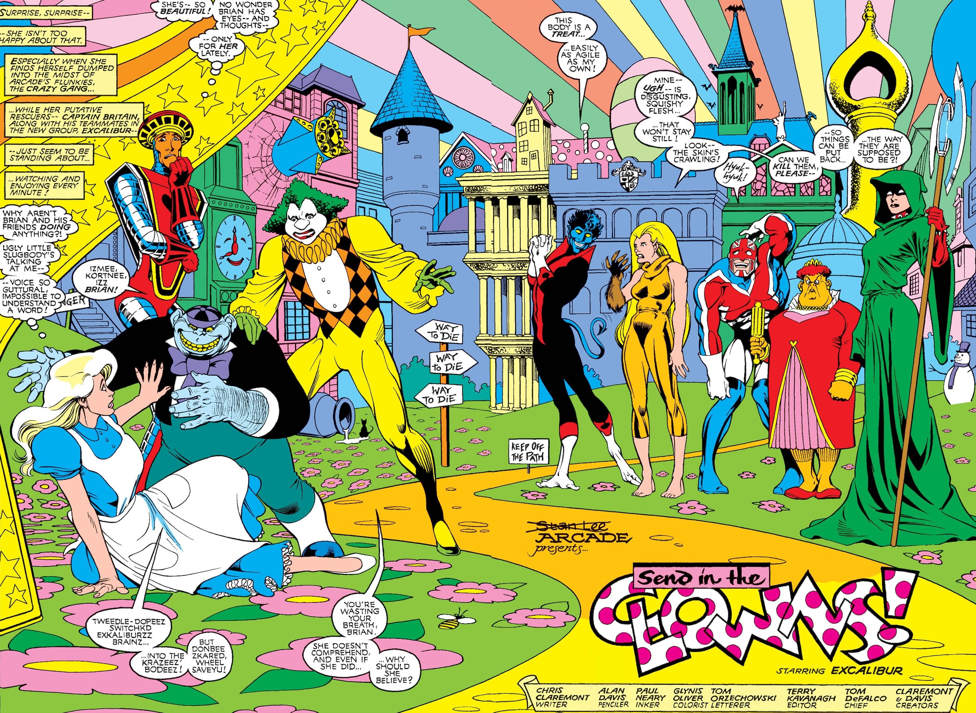 Arcade’s “Murderworld” in EXCALIBUR (1988) #5.