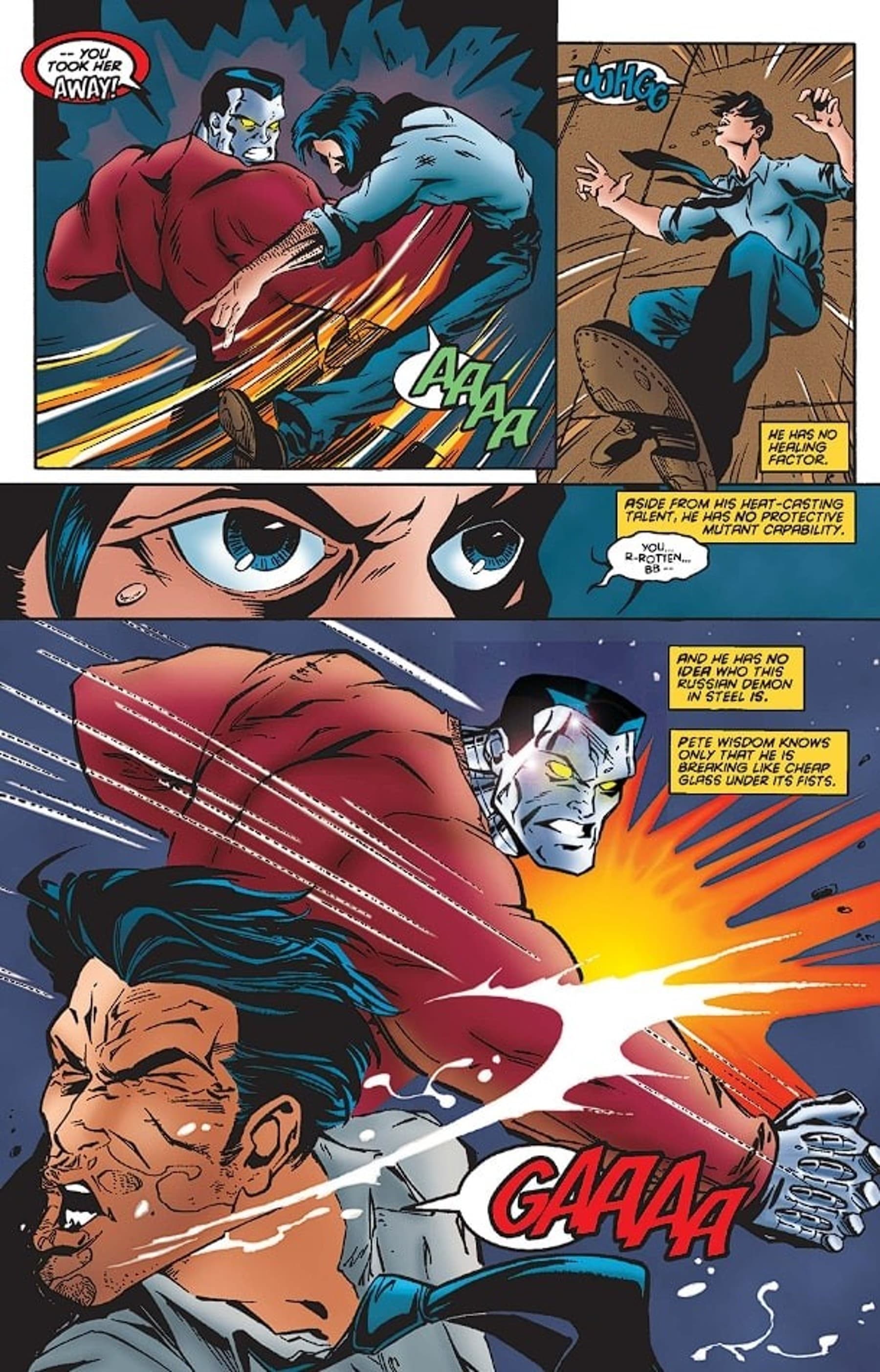 EXCALIBUR (1988) #92 page by Warren Ellis and Casey Jones