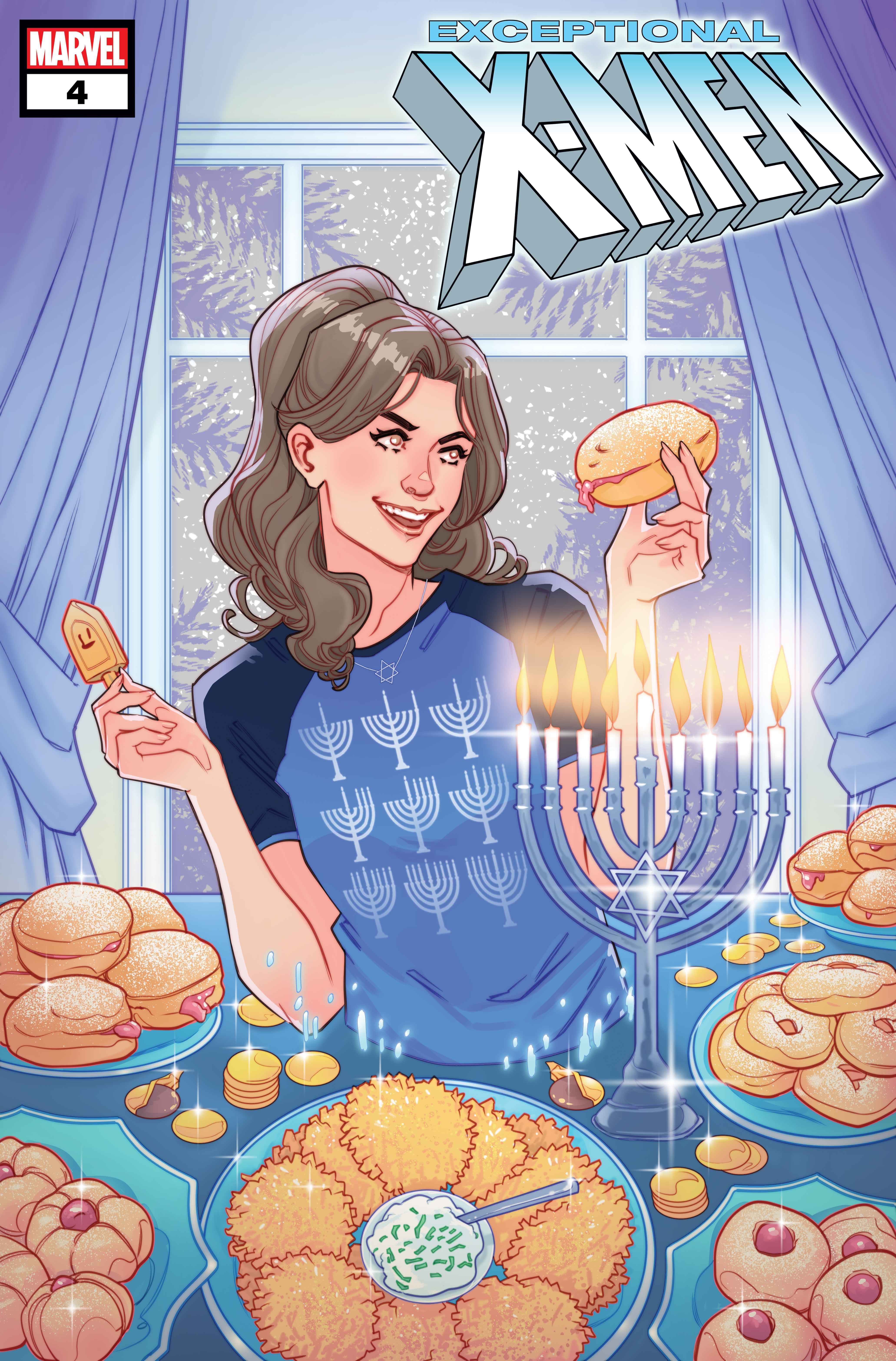 Exceptional X-Men #4 Winter Holiday Variant Cover by Marguerite Sauvage