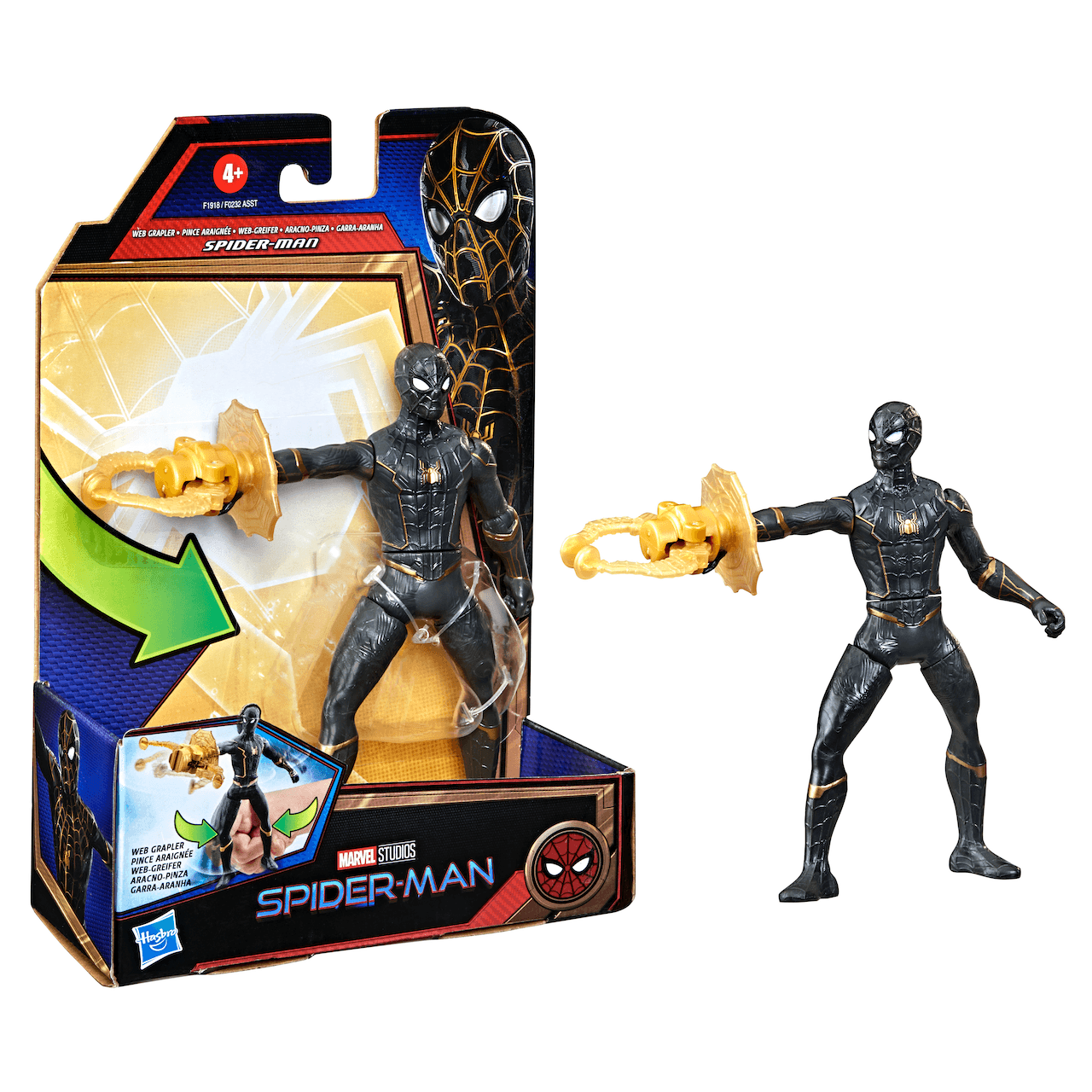 Marvel - Spider-Man Jet Araignée et 3 Figurines