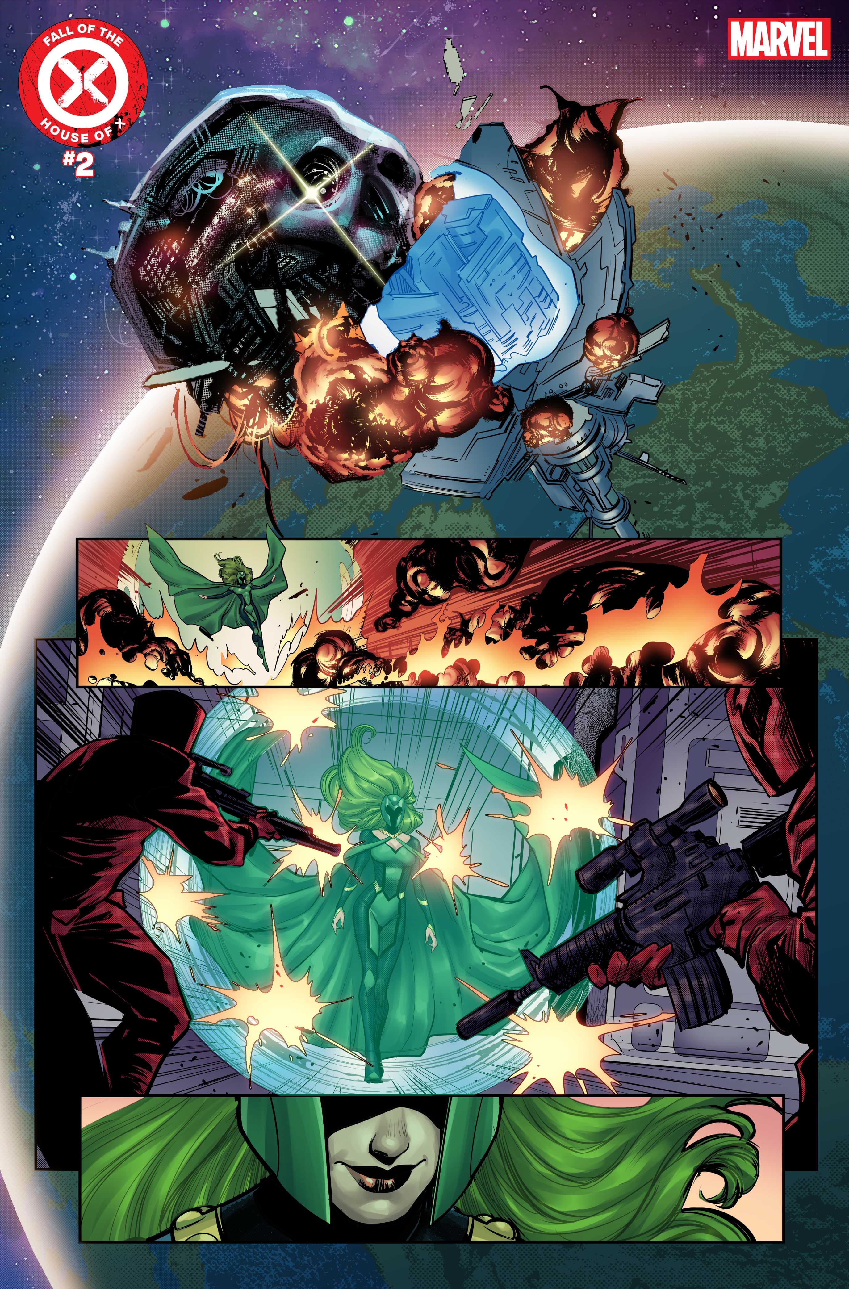 FALL OF THE HOUSE OF X #2 interior artwork by Lucas Werneck