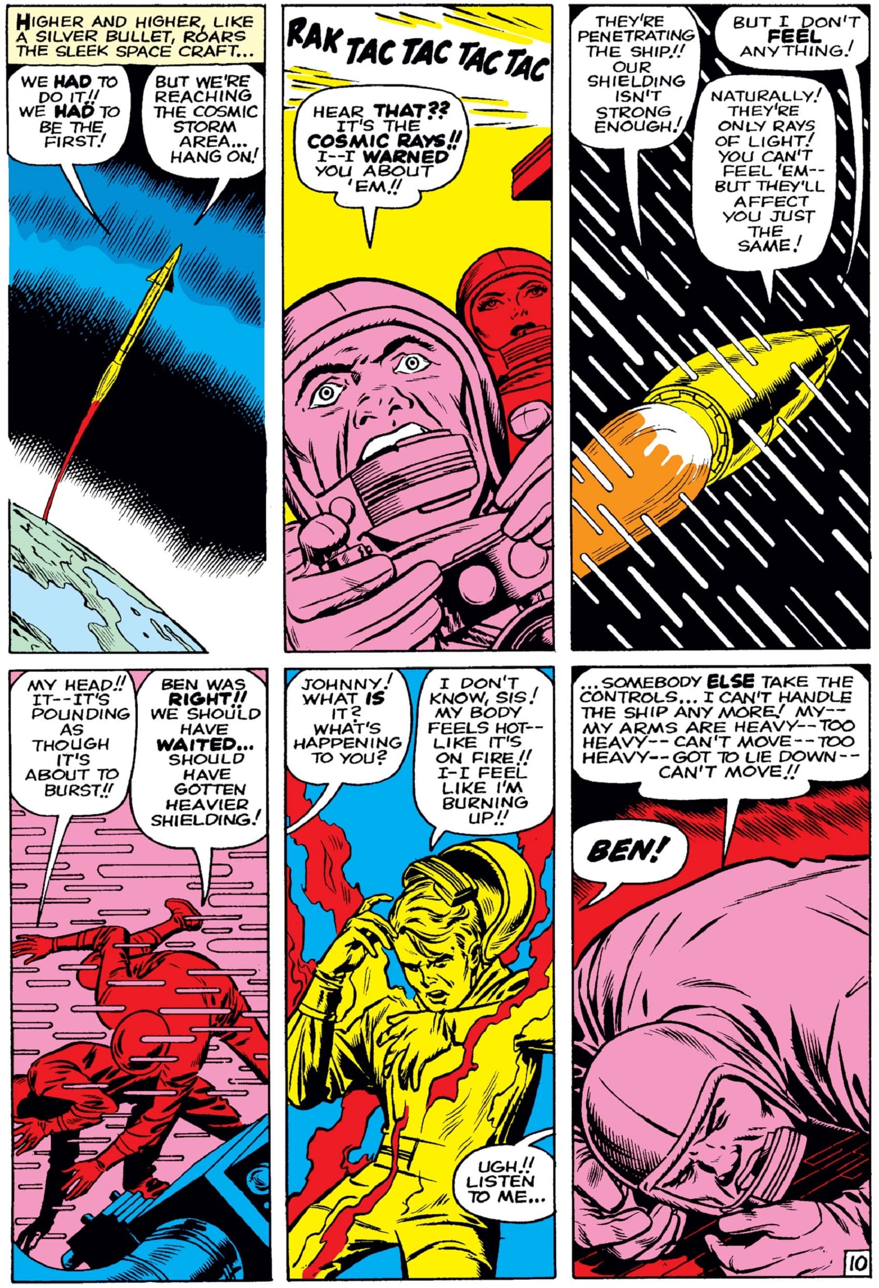 The origin of the team in FANTASTIC FOUR (1961) #1.