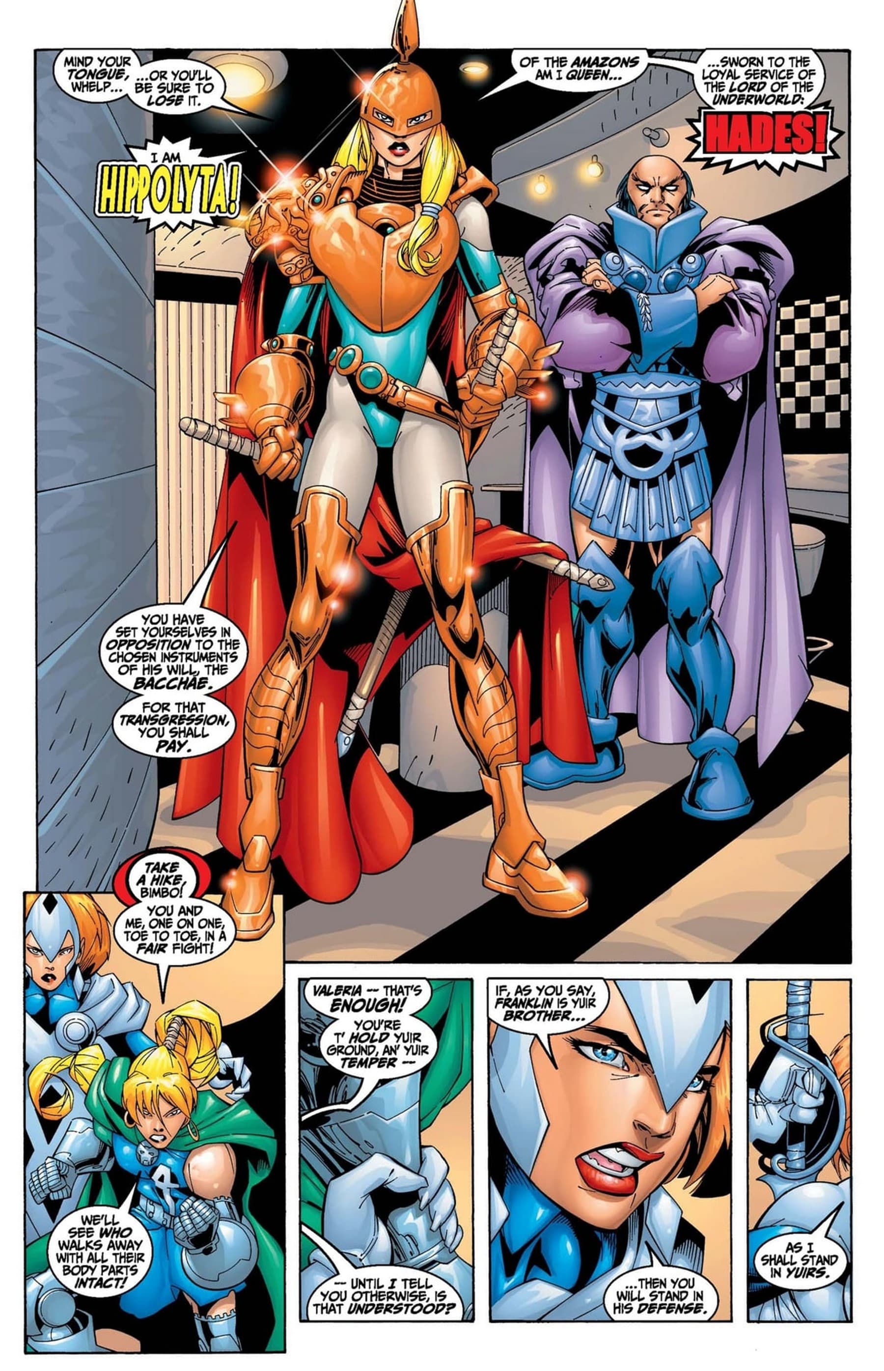 FANTASTIC FOUR (1998) #21 page by Chris Claremont and Salvador Larroca