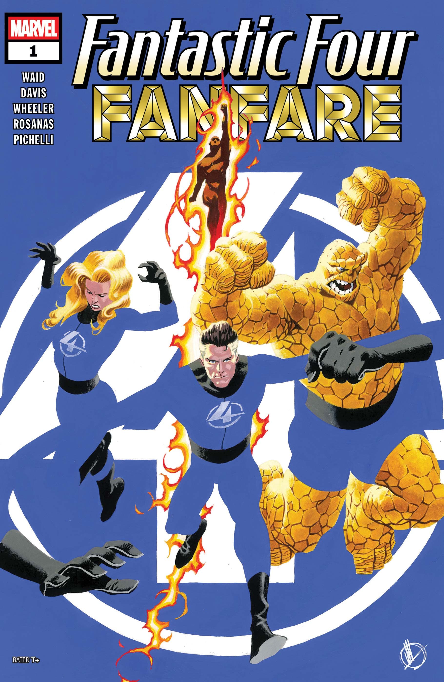 FANTASTIC FOUR FANFARE (2025) #1 cover by Matteo Scalera