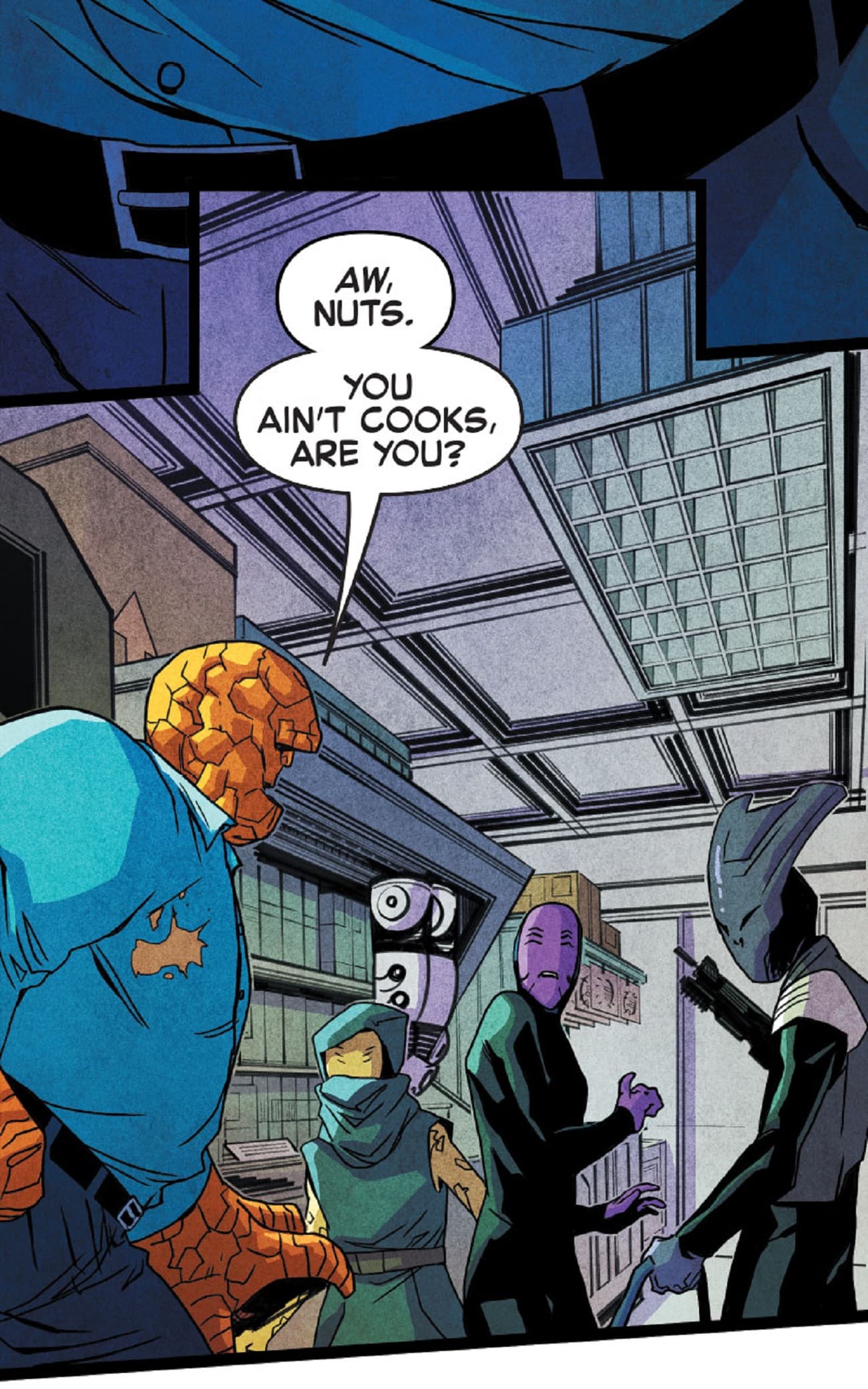 The Thing interrupts an alien takeover.