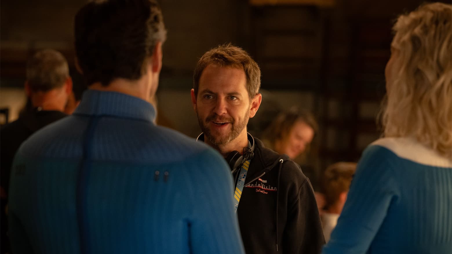 Matt Shakman on the set of The Fantastic Four: First Steps