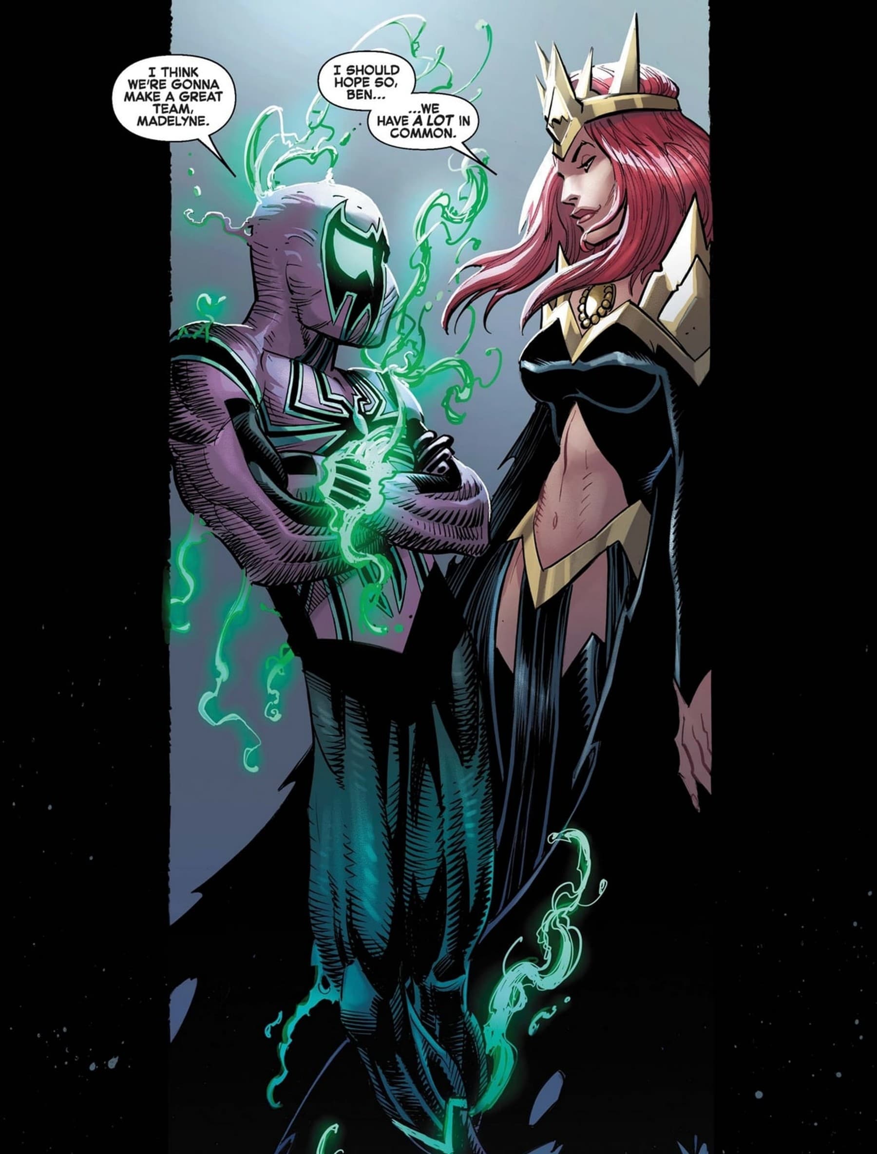 FREE COMIC BOOK DAY 2022: SPIDER-MAN/VENOM (2022) #1 panel by Zeb Wells and John Romita Jr.