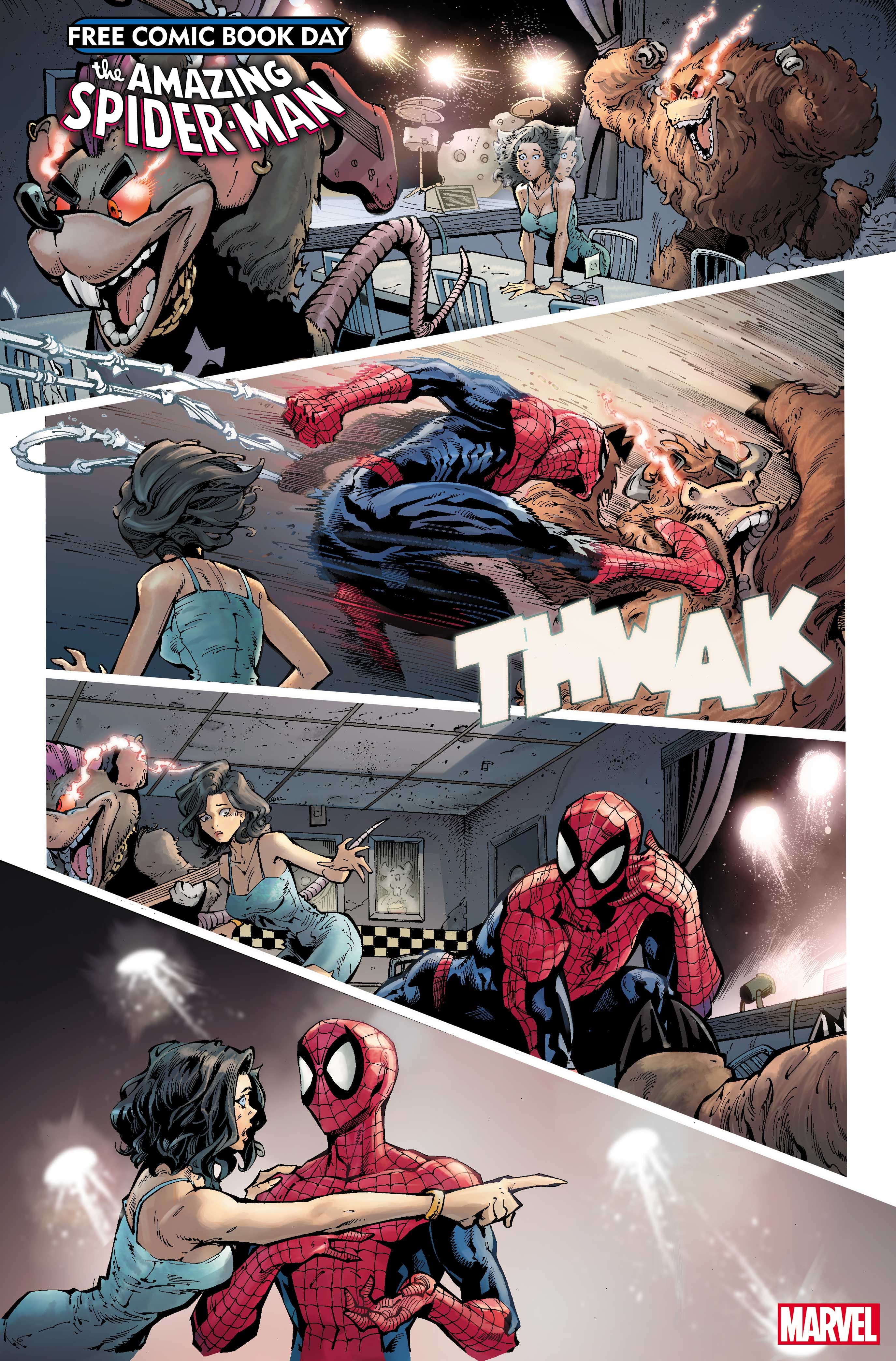 FREE COMIC BOOK DAY 2024: SPIDER-MAN & THE ULTIMATE UNIVERSE #1 interior artwork by Ryan Stegman