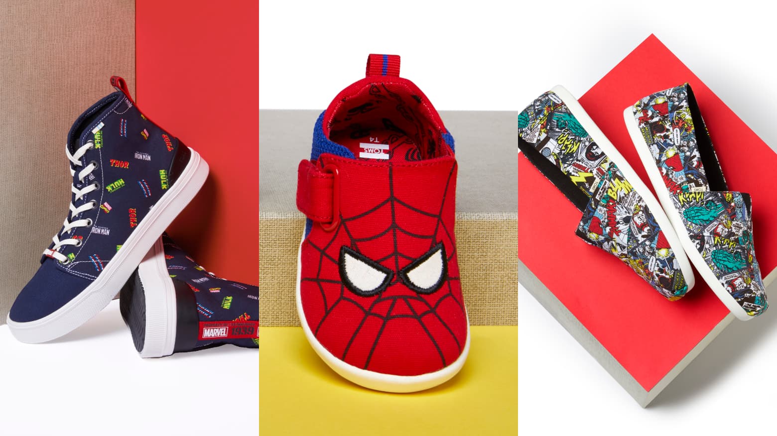 TOMS Marvel Concept Art Shoes Size 10 New Marvel Teams Up With TOMS for Brand New Shoe Collection main image 3