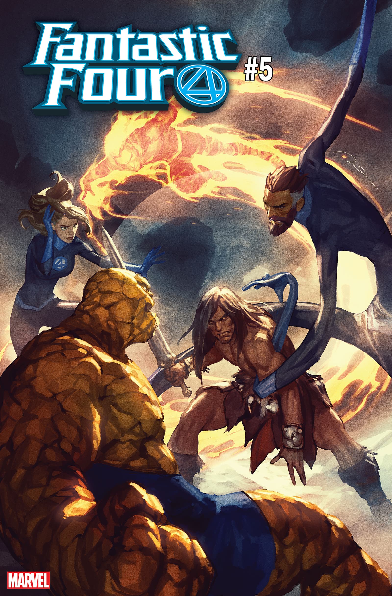 FANTASTIC FOUR #5 Conan variant cover by Gerald Parel