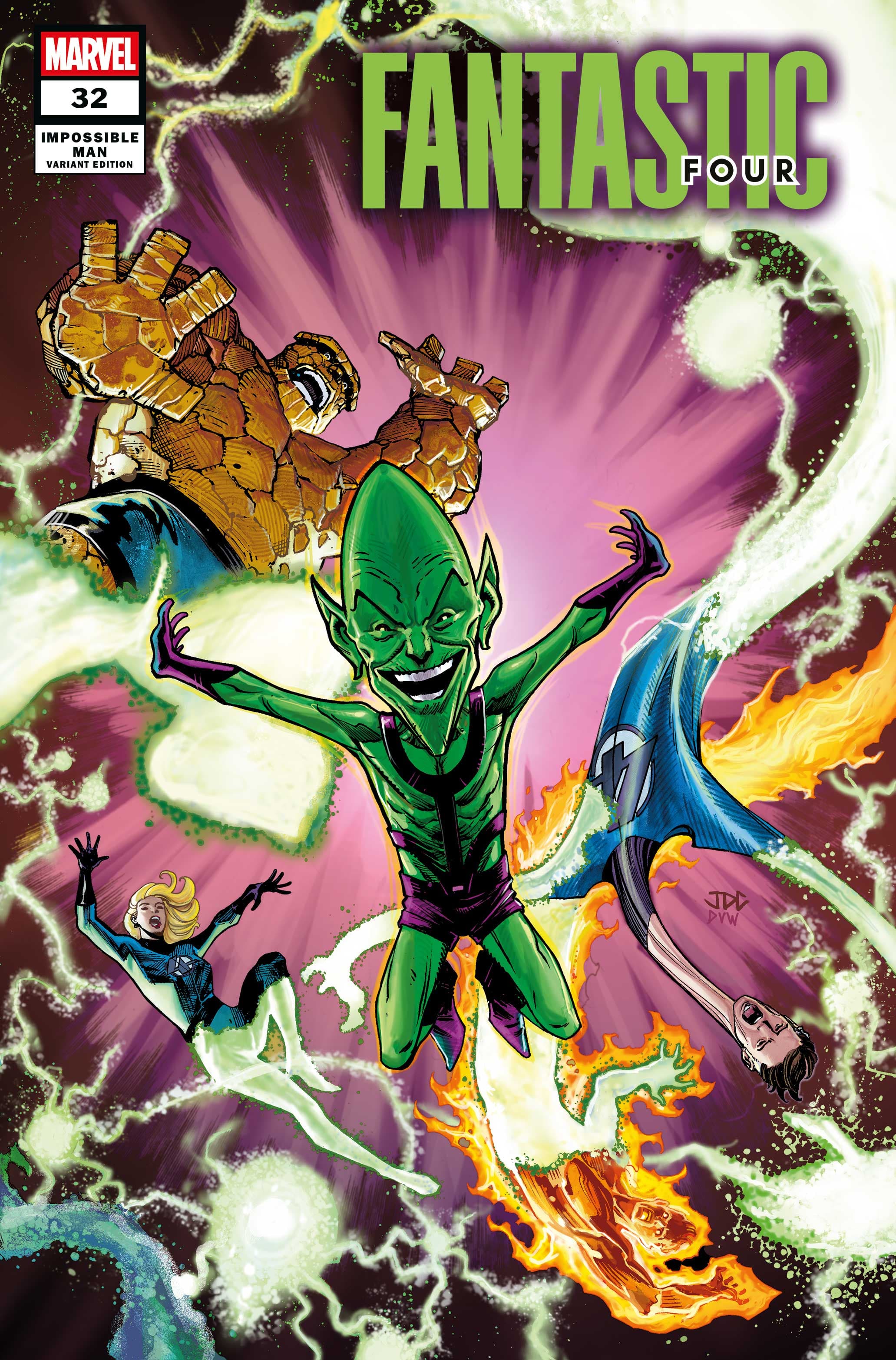 FANTASTIC FOUR #32 Impossible Man Pop-Up Variant Cover by Joshua Cassara