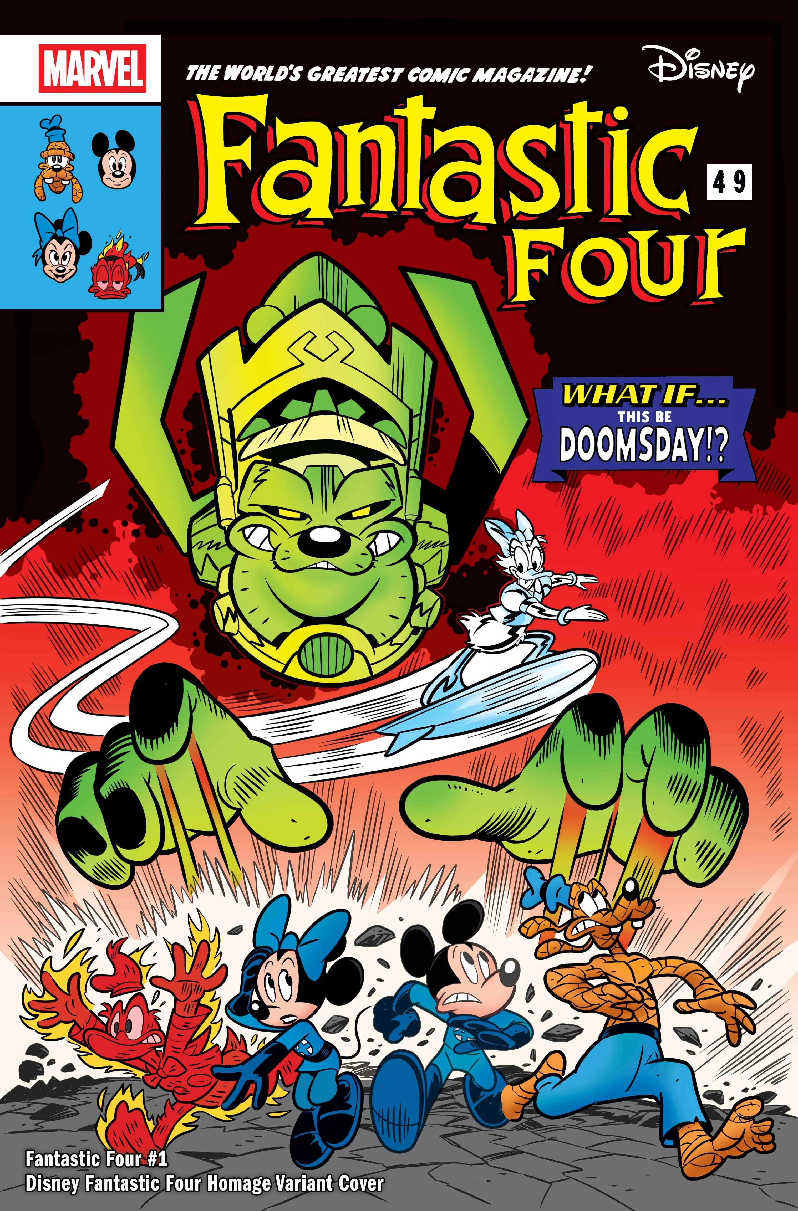 FANTASTIC FOUR #1 Disney What If? Fantastic Four Homage Variant Cover by Lorenzo Pastrovicchio