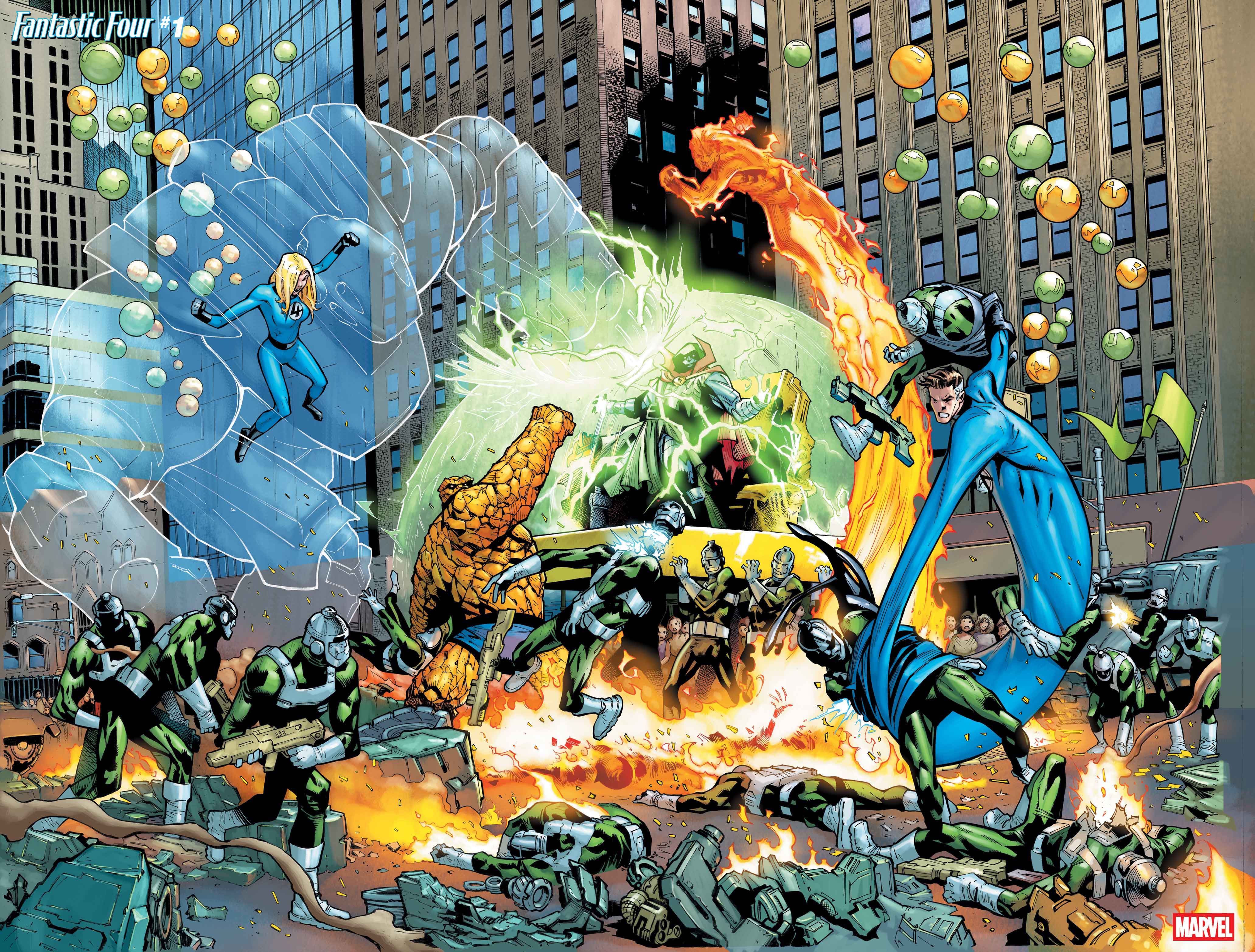 FANTASTIC FOUR #1 Art by HUMBERTO RAMOS