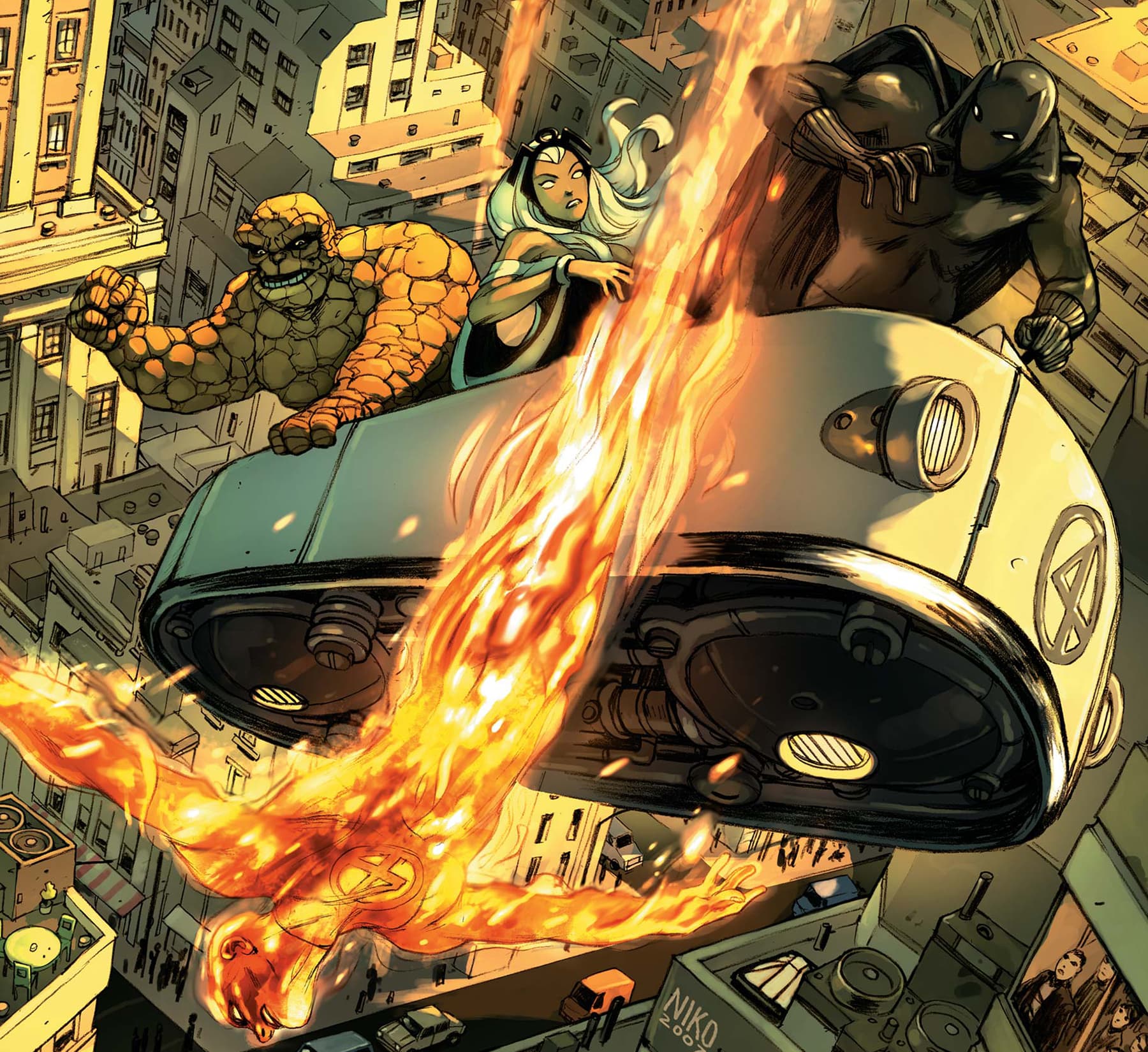 BLACK PANTHER (2005) cover #27 by Niko Henrichon