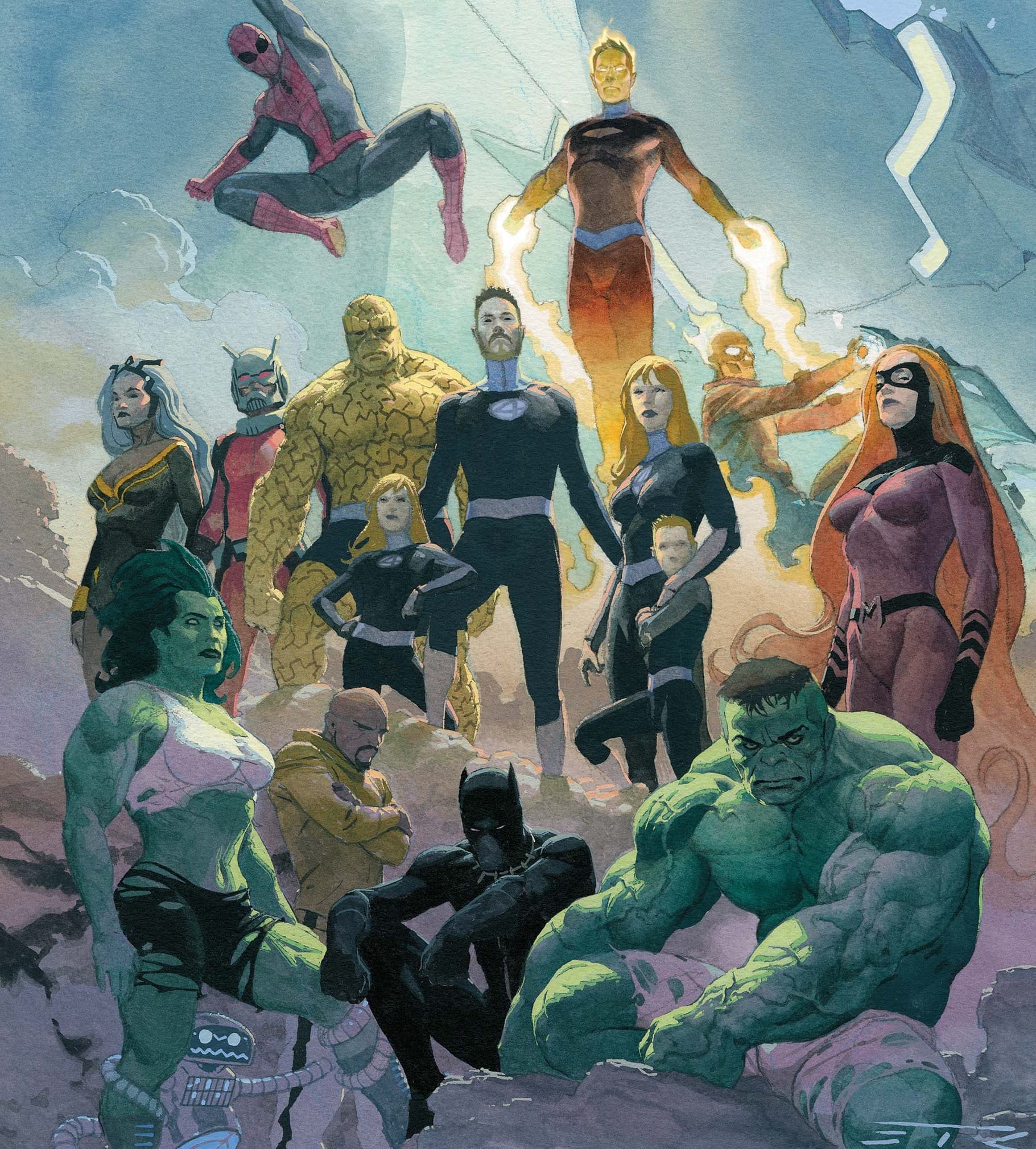 FANTASTIC FOUR (2018) #3 cover by Esad Ribic