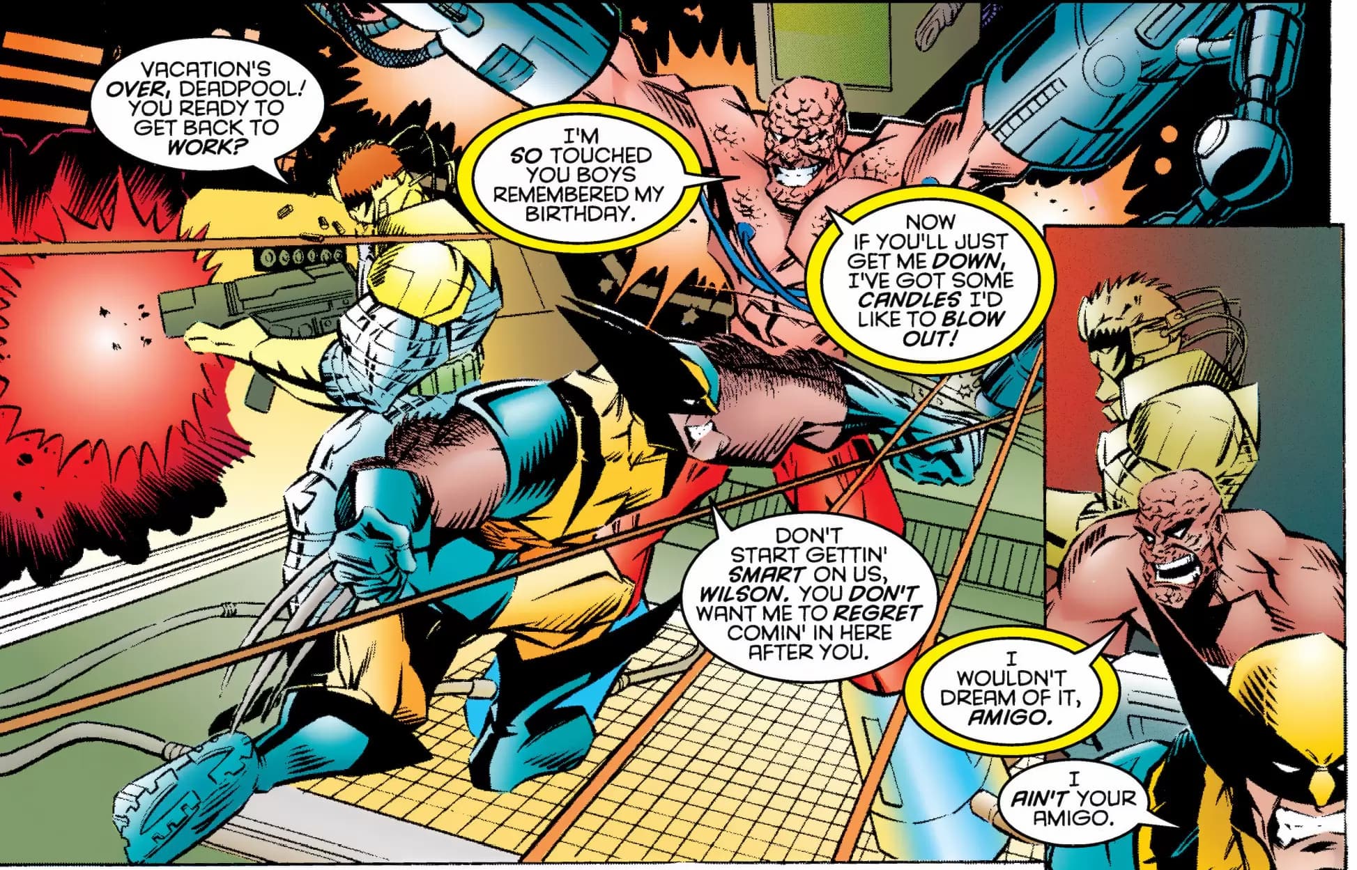 WOLVERINE ANNUAL (1995) #1 artwork by Ben Herrera, Vince Russell, and Ian Laughlin