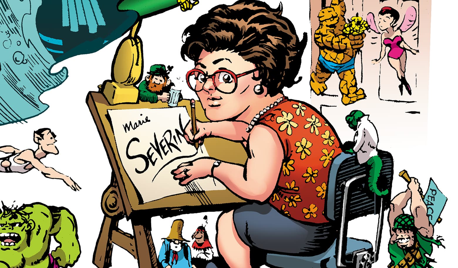 Marie Severin caricature