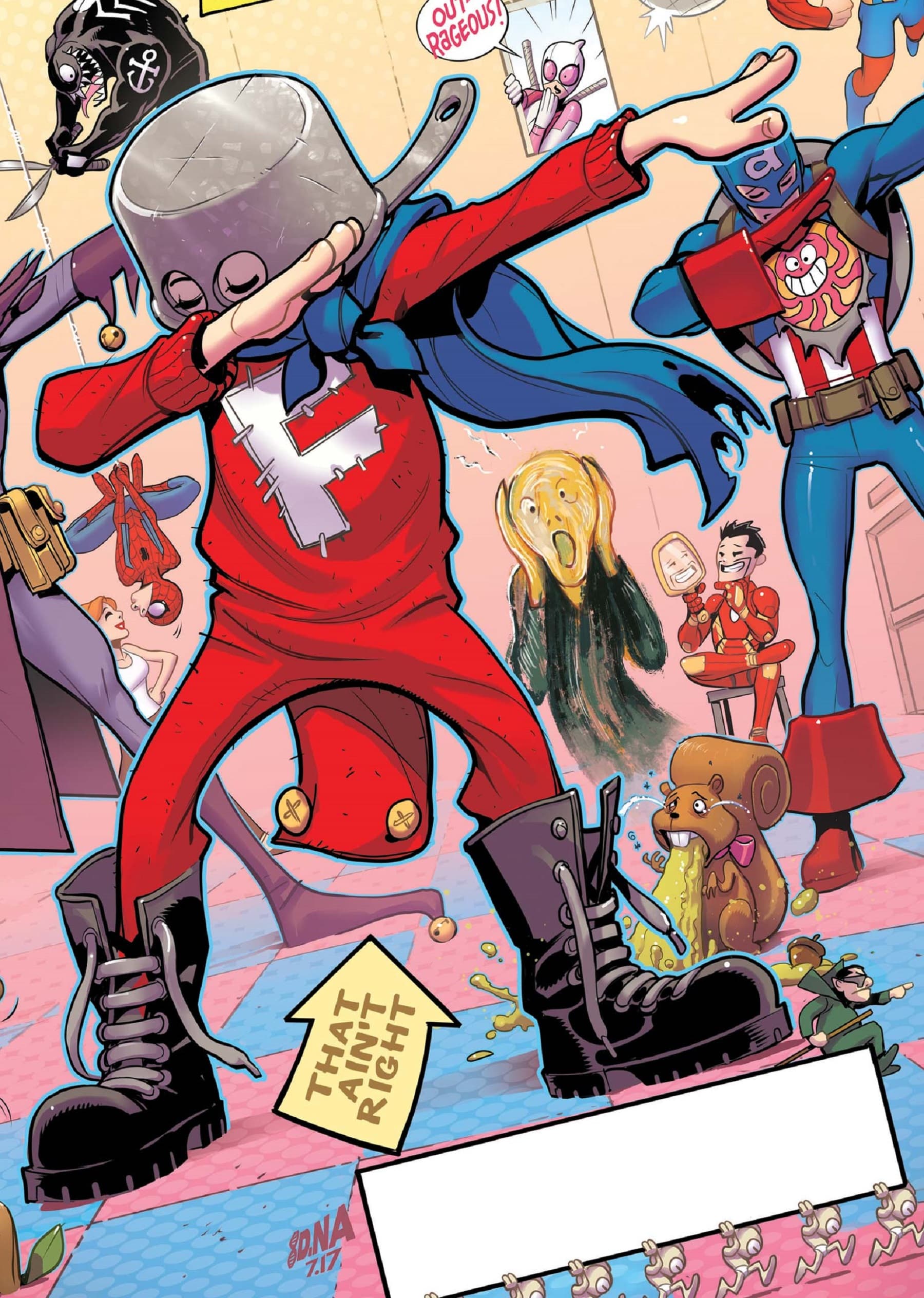 AKA Forbush Man on the cover of NOT BRAND ECHH (2017) #14!