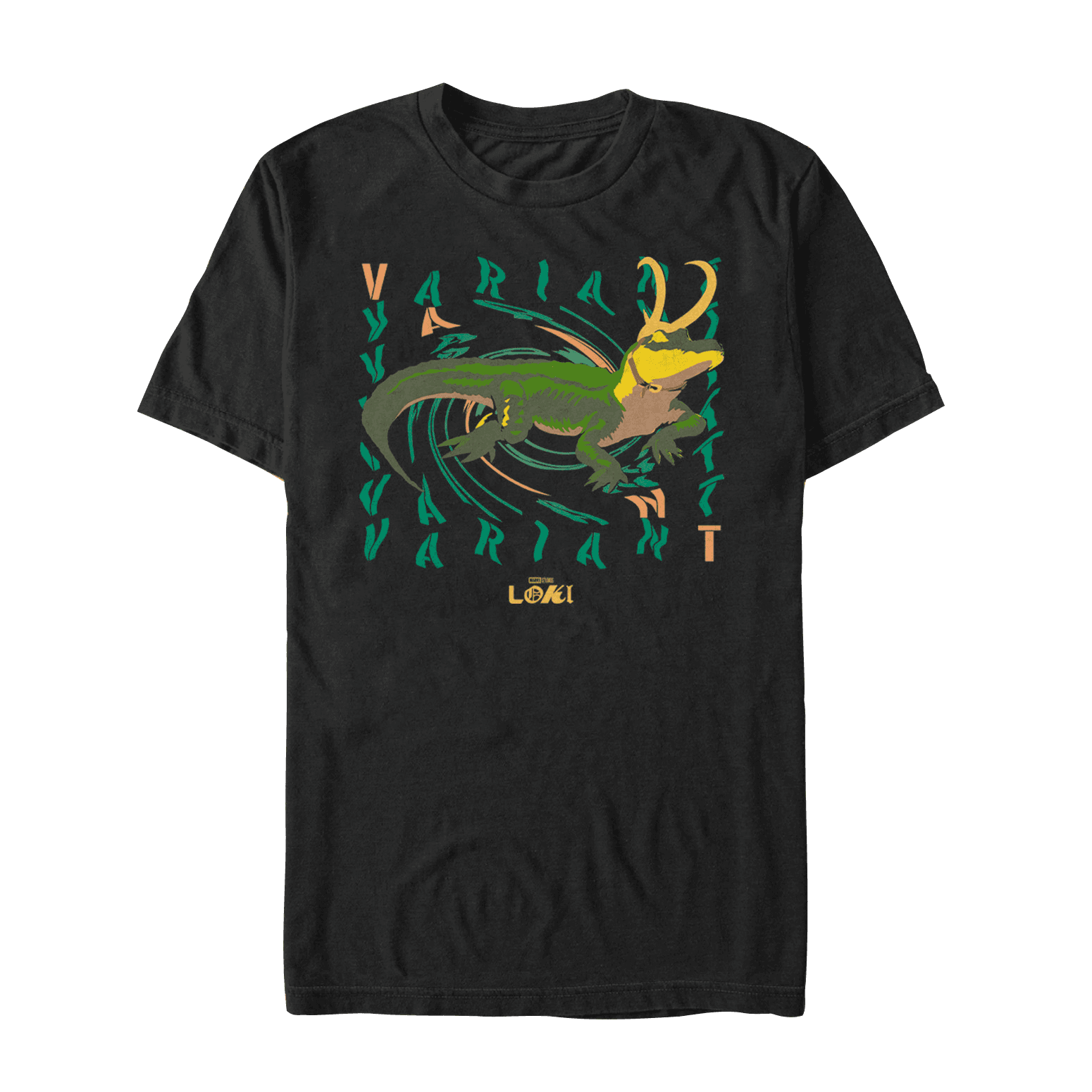 Alligator Loki Variant T-Shirt / shop it <a href=https://www.hottopic.com/product/marvel-loki-alligator-loki-deviance-t-shirt/16206507.html>here</a>