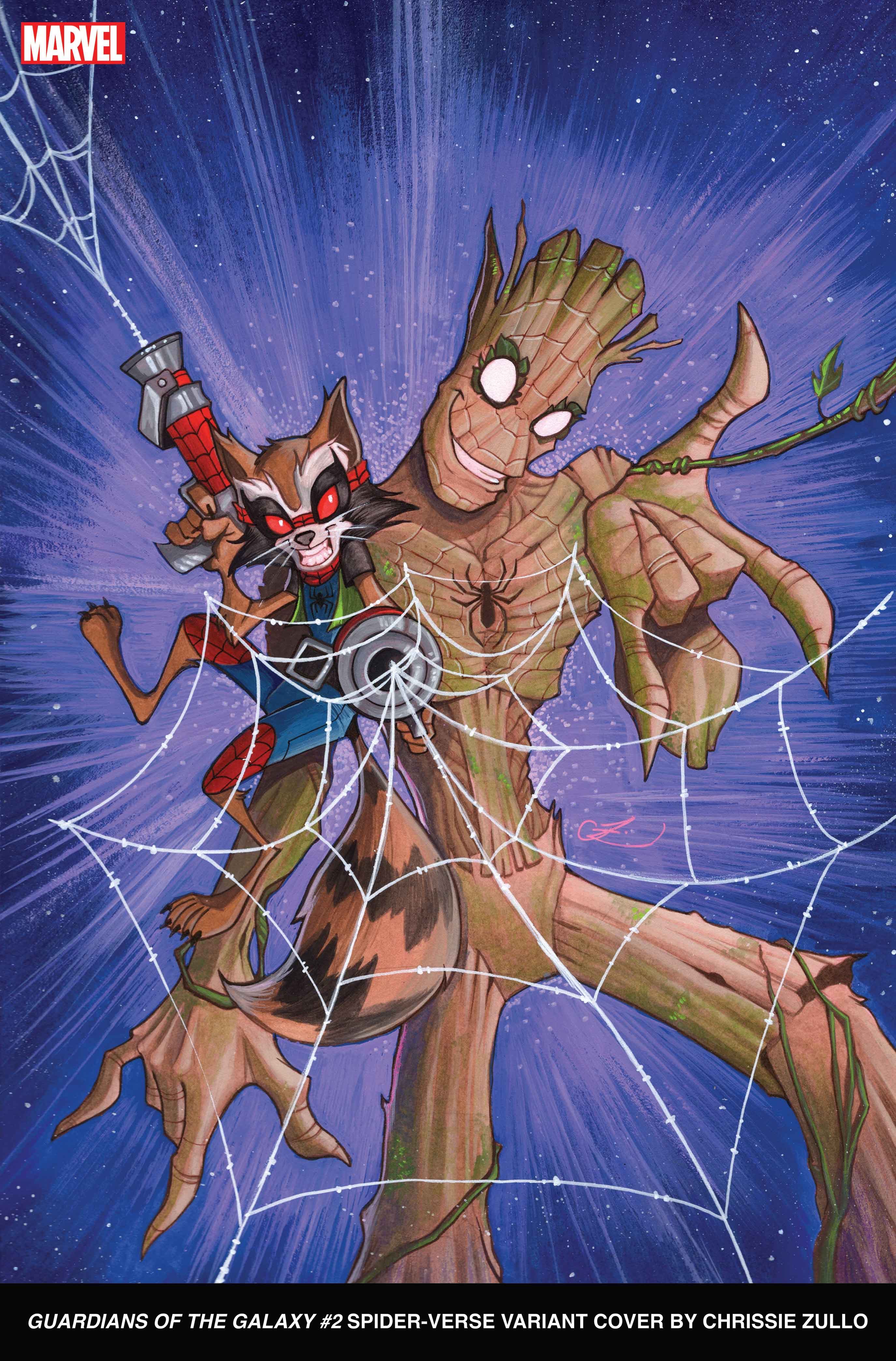GUARDIANS OF THE GALAXY #2 Spider-Verse Variant Cover by Chrissie Zullo