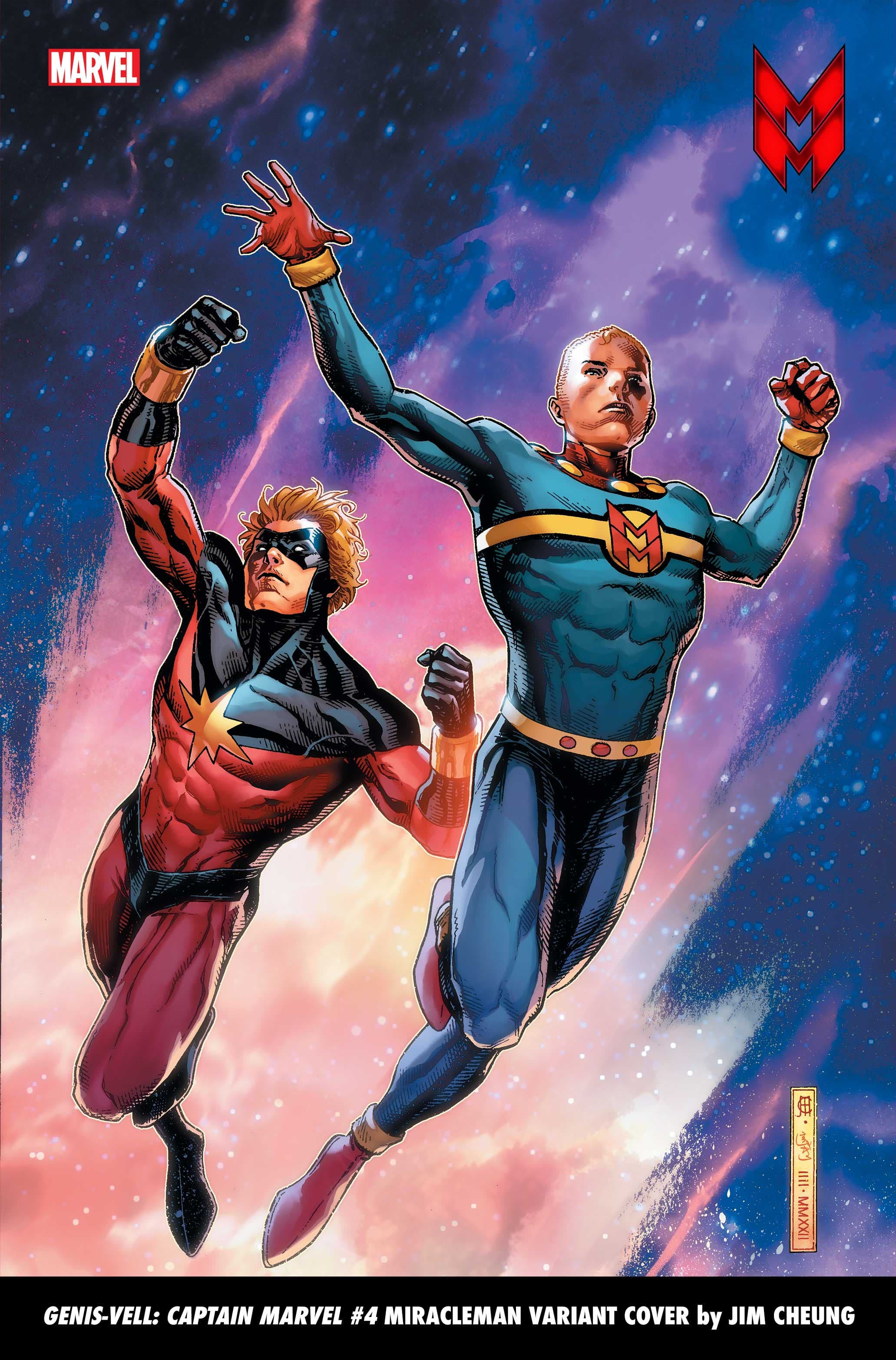 GENIS-VELL: CAPTAIN MARVEL #4 MIRACLEMAN VARIANT COVER by JIM CHEUNG, On Sale in October