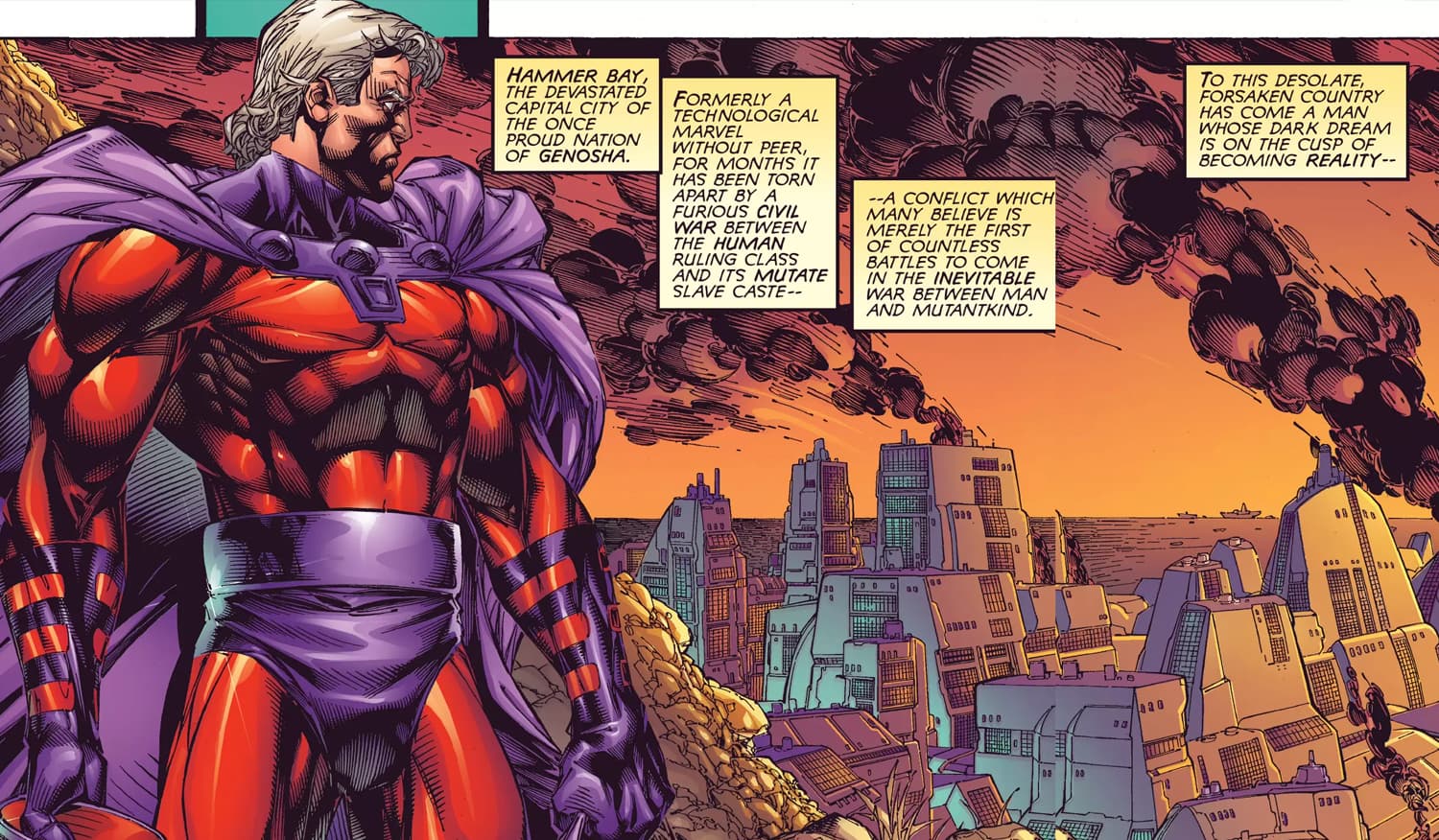 MAGNETO REX (1999) #1 artwork by Brandon Peterson, Matt Banning, Richard Isanove, and Liquid!