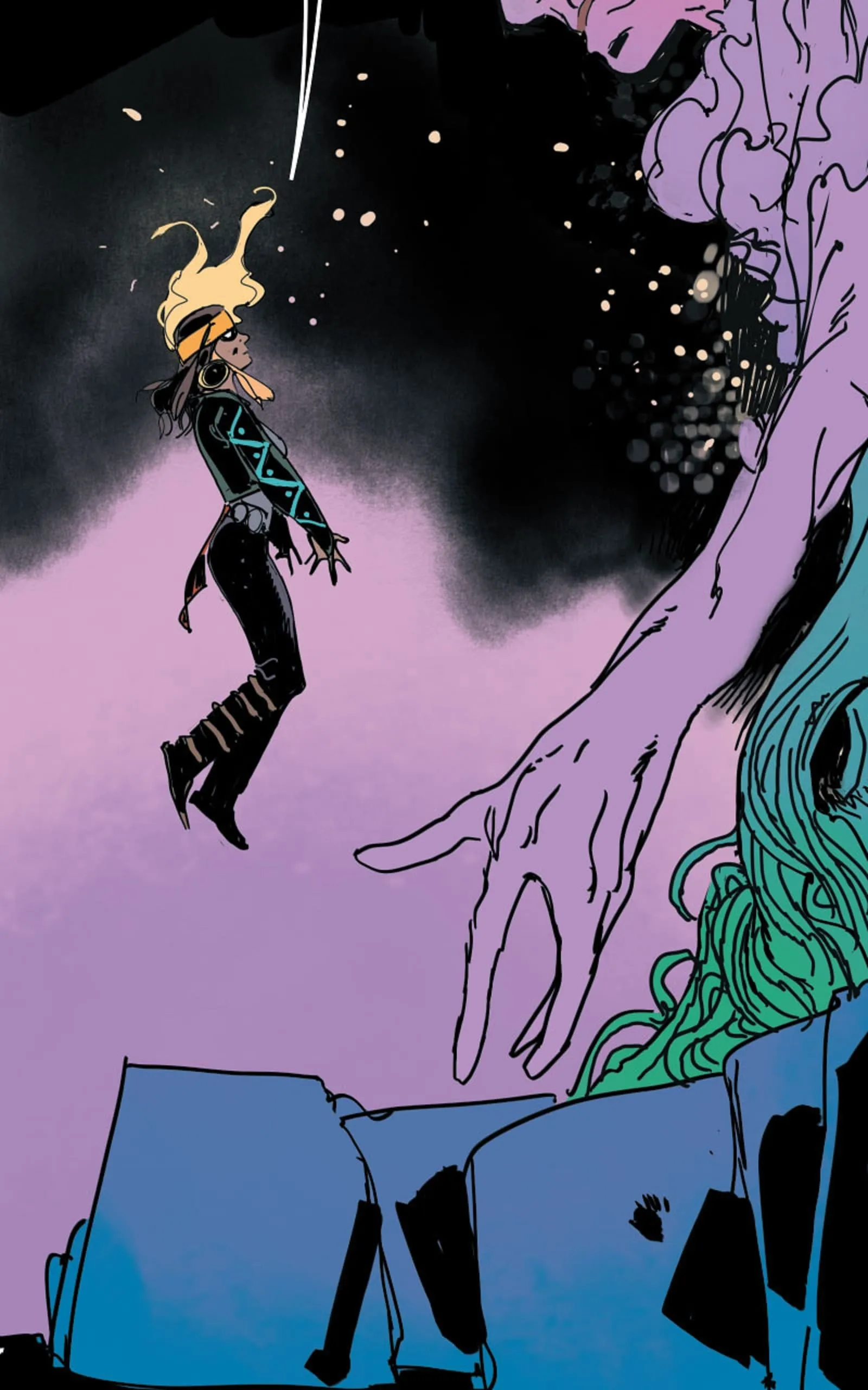 A meeting with Auntie Jessa in GHOST RIDER: KUSHALA INFINITY COMIC (2021) #6.