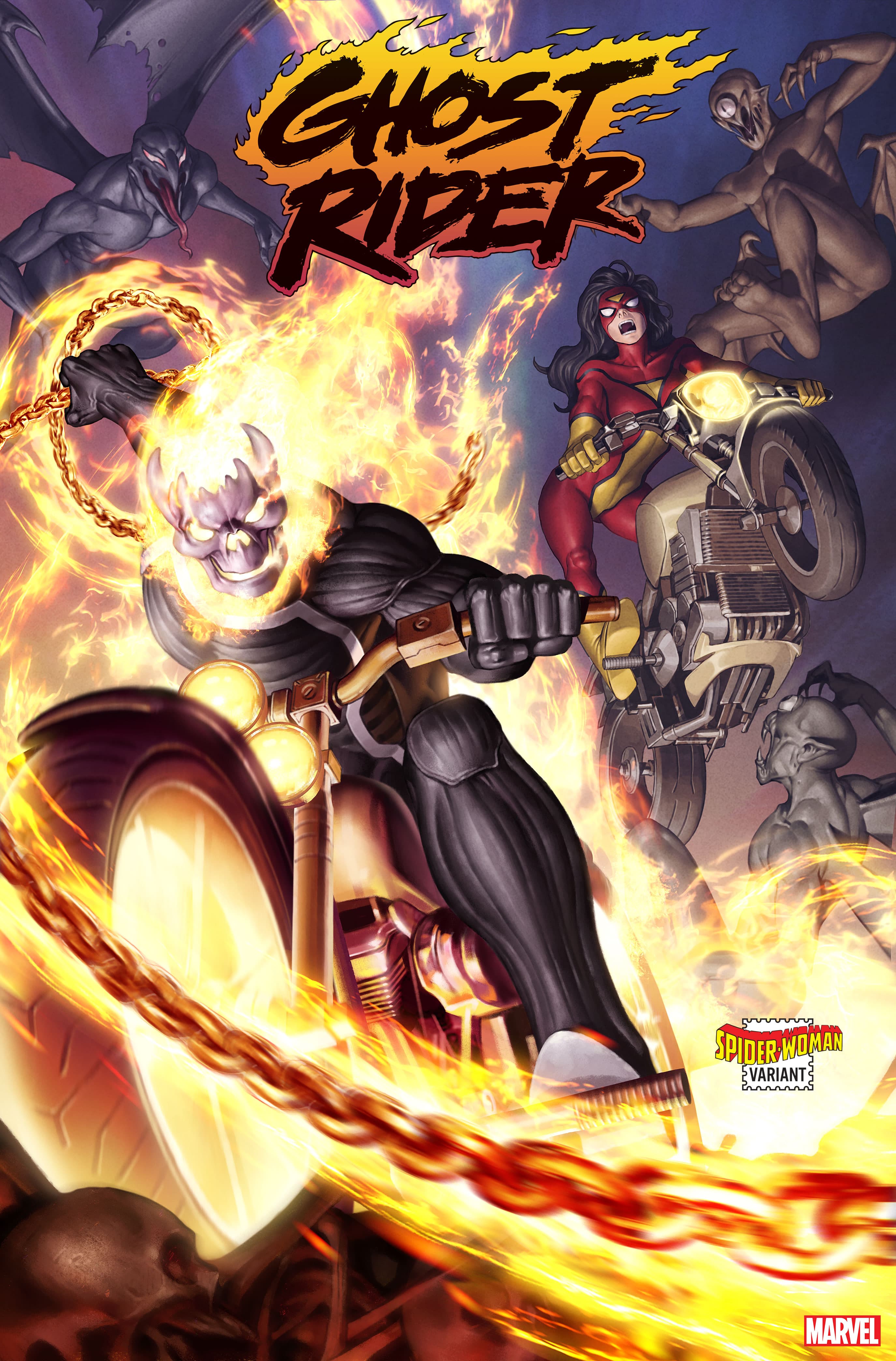 GHOST RIDER #6 SPIDER-WOMAN VARIANT by JUNGGEUN YOON 