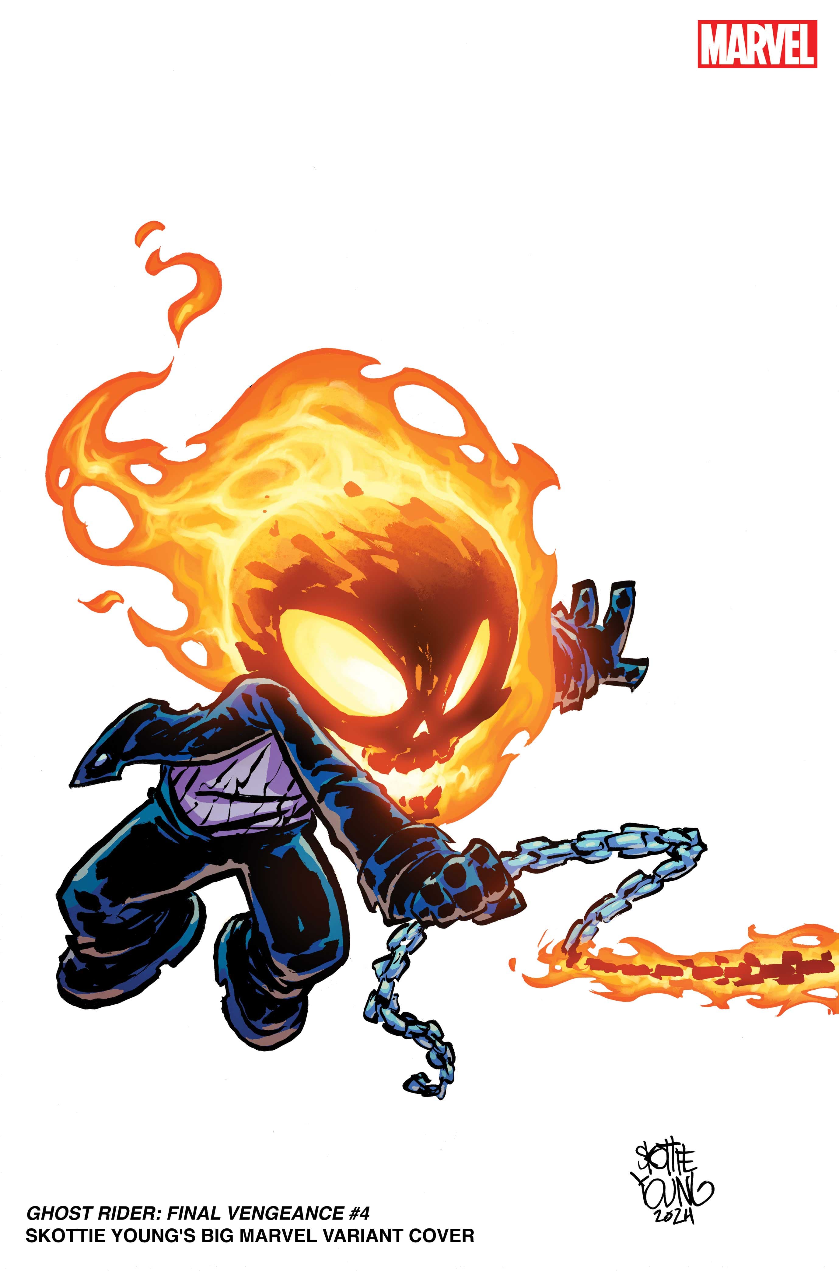 GHOST RIDER: FINAL VENGEANCE #4 Skottie Young's Big Marvel Variant Cover