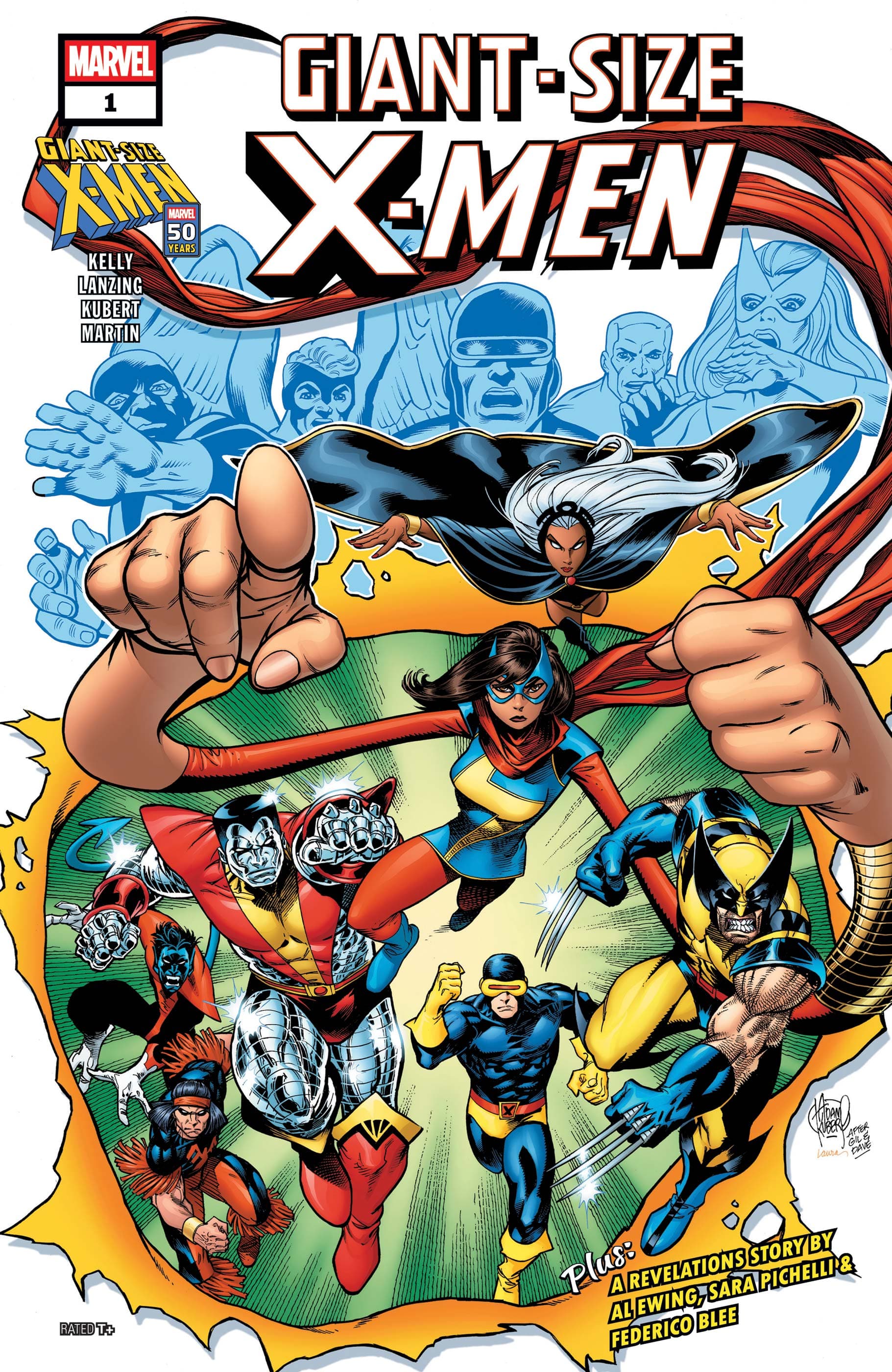 GIANT-SIZE X-MEN (2025) #1 cover by Adam Kubert