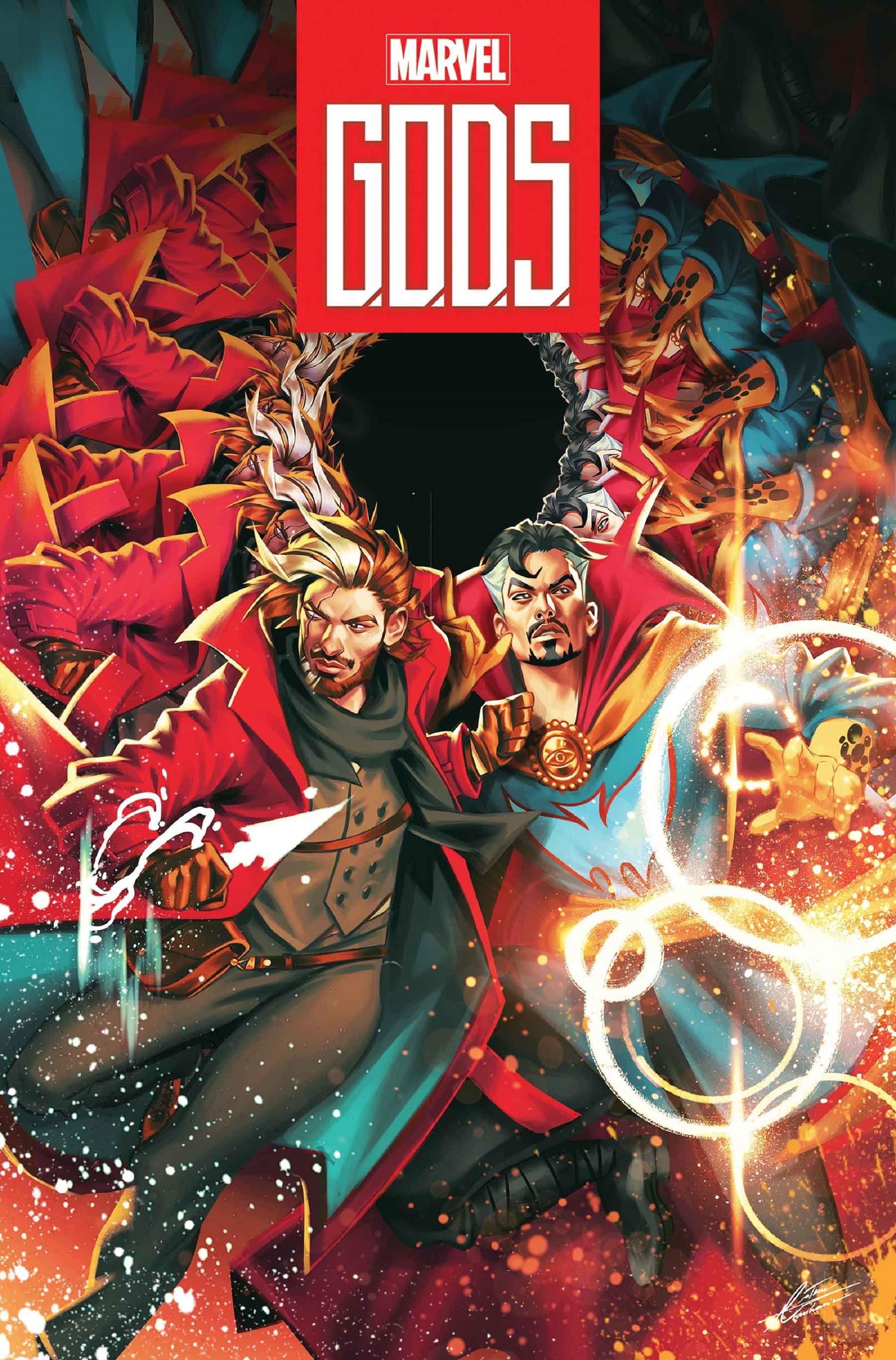 G.O.D.S. (2023) #4 cover by Mateus Manhanini