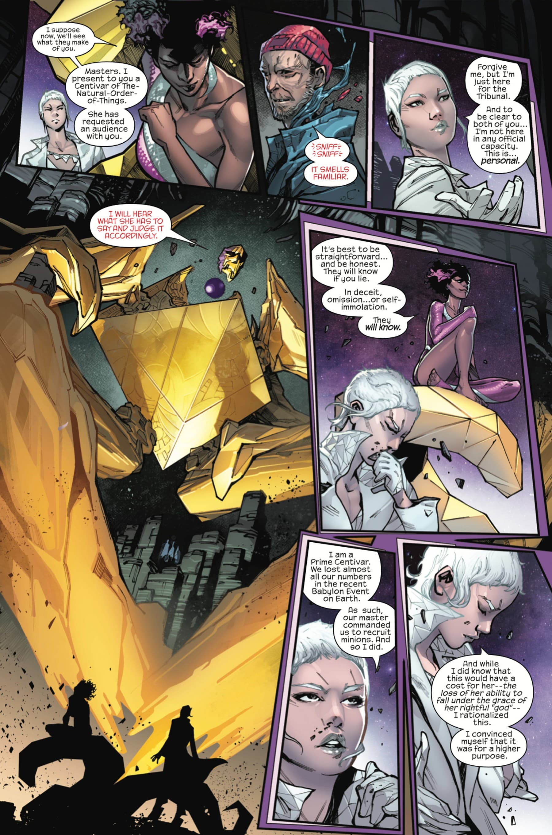 G.O.D.S. (2023) #6 page by Jonathan Hickman and Valerio Schiti