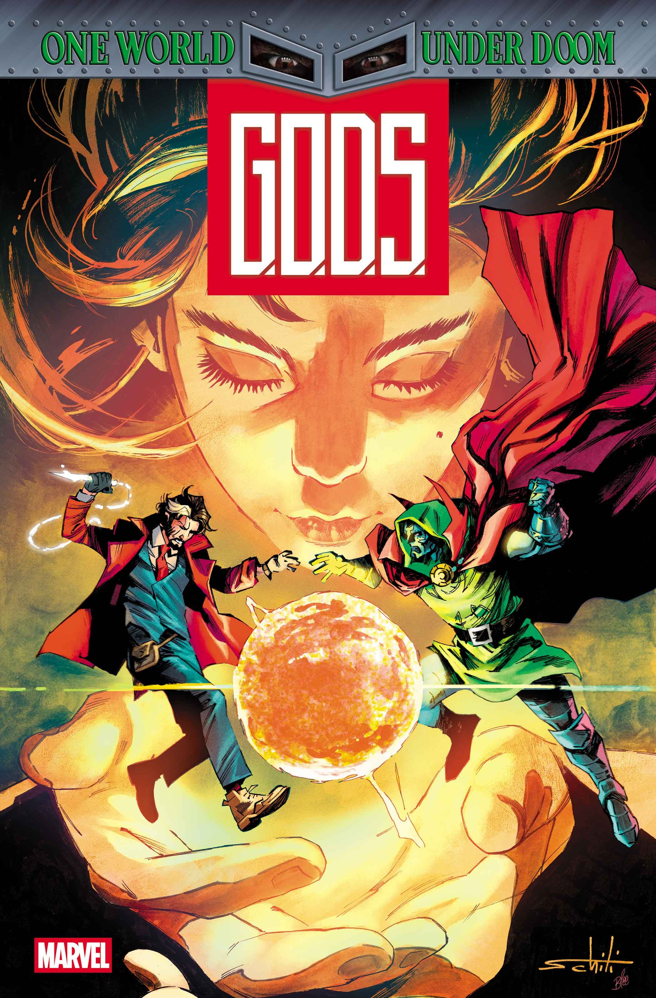 G.O.D.S.: ONE WORLD UNDER DOOM #1 Cover by VALERIO SCHITI