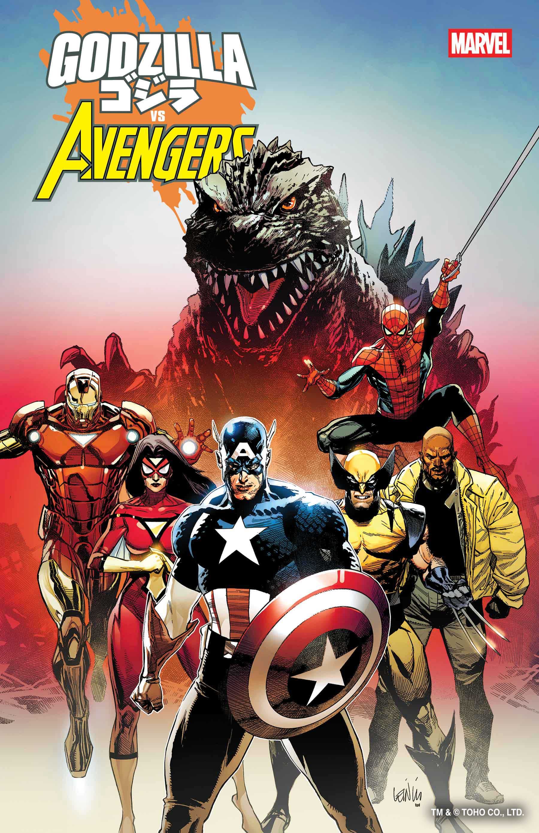 GODZILLA VS. AVENGERS #1 Cover by LEINIL FRANCIS YU