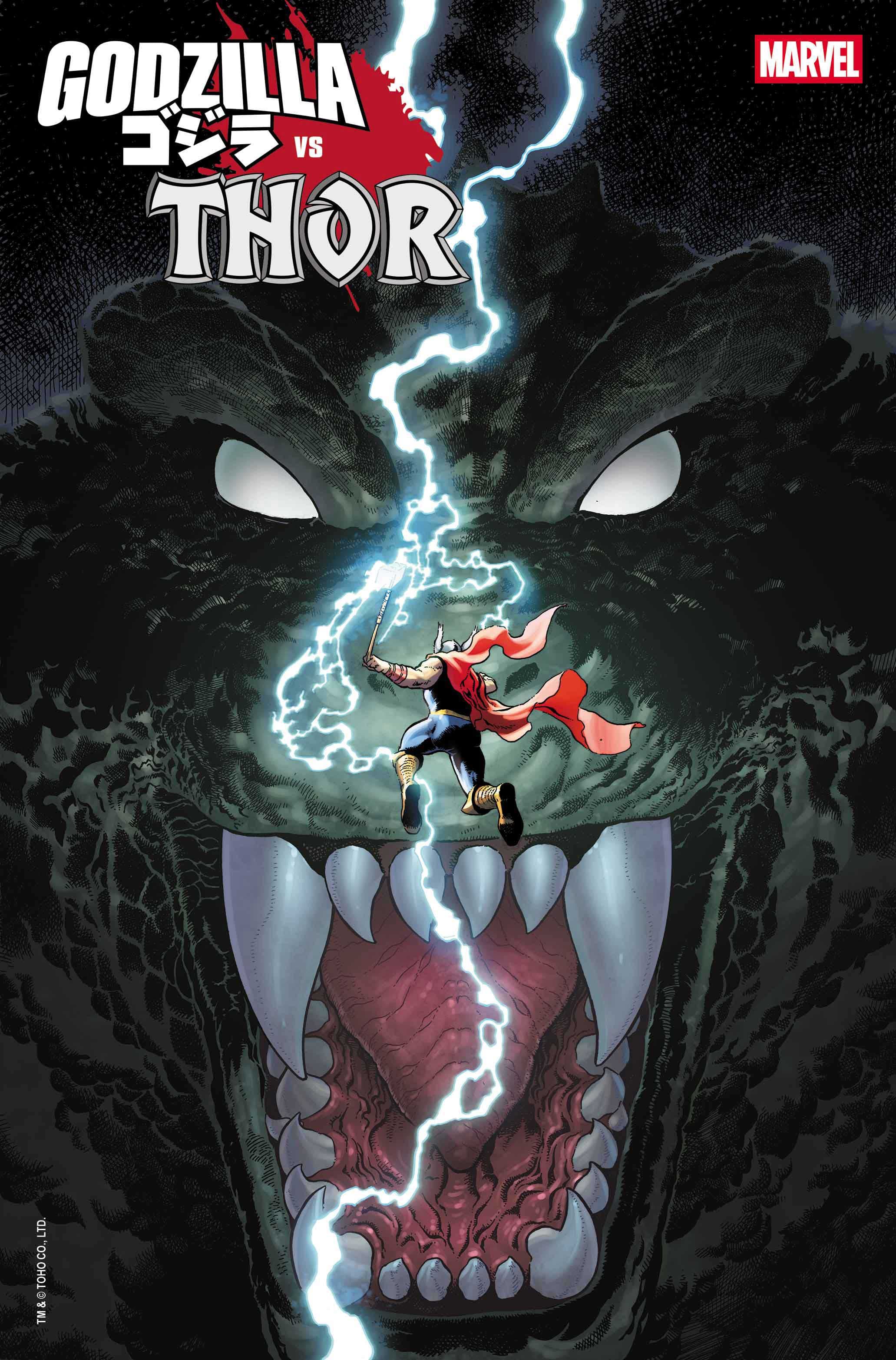 GODZILLA VS. THOR #1 cover by Aaron Kuder