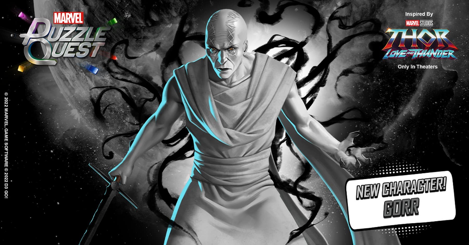 Gorr the God Butcher joins MARVEL Puzzle Quest
