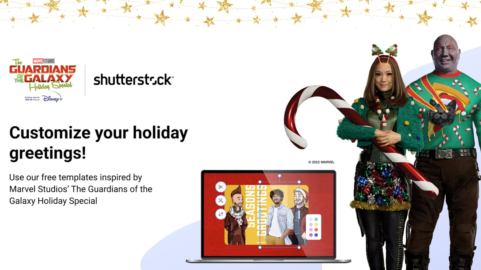 The Guardians of the Galaxy Holiday Special x Shutterstock