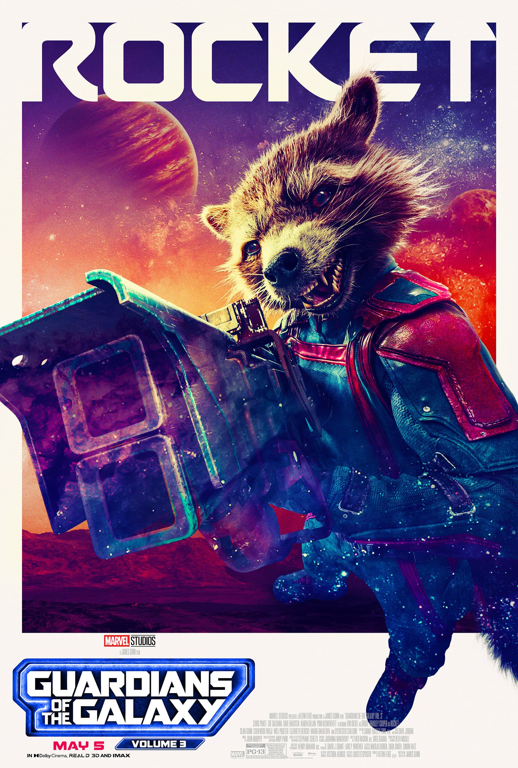 Guardians of the Galaxy Vol. 3 - Rocket Poster