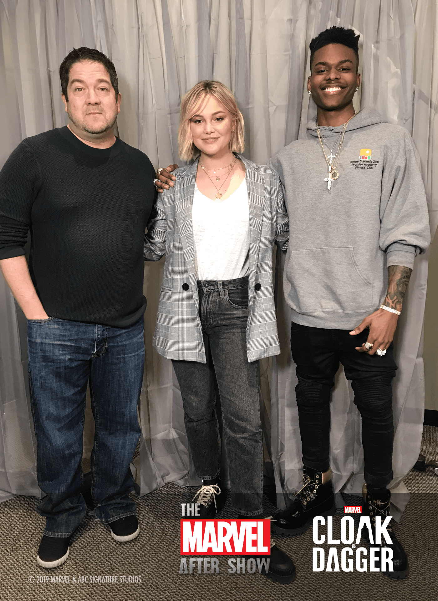 Joe Pokaski, Olivia Holt, Aubrey Joseph