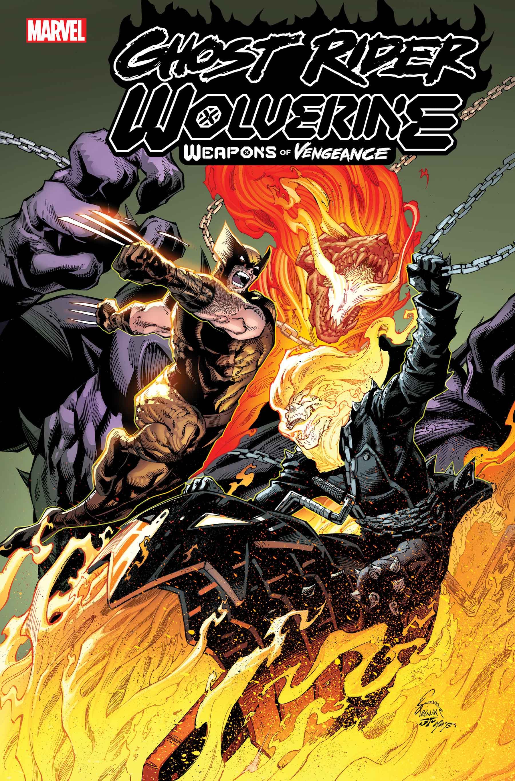 GHOST RIDER/WOLVERINE: WEAPONS OF VENGEANCE OMEGA #1 Cover by Ryan Stegman