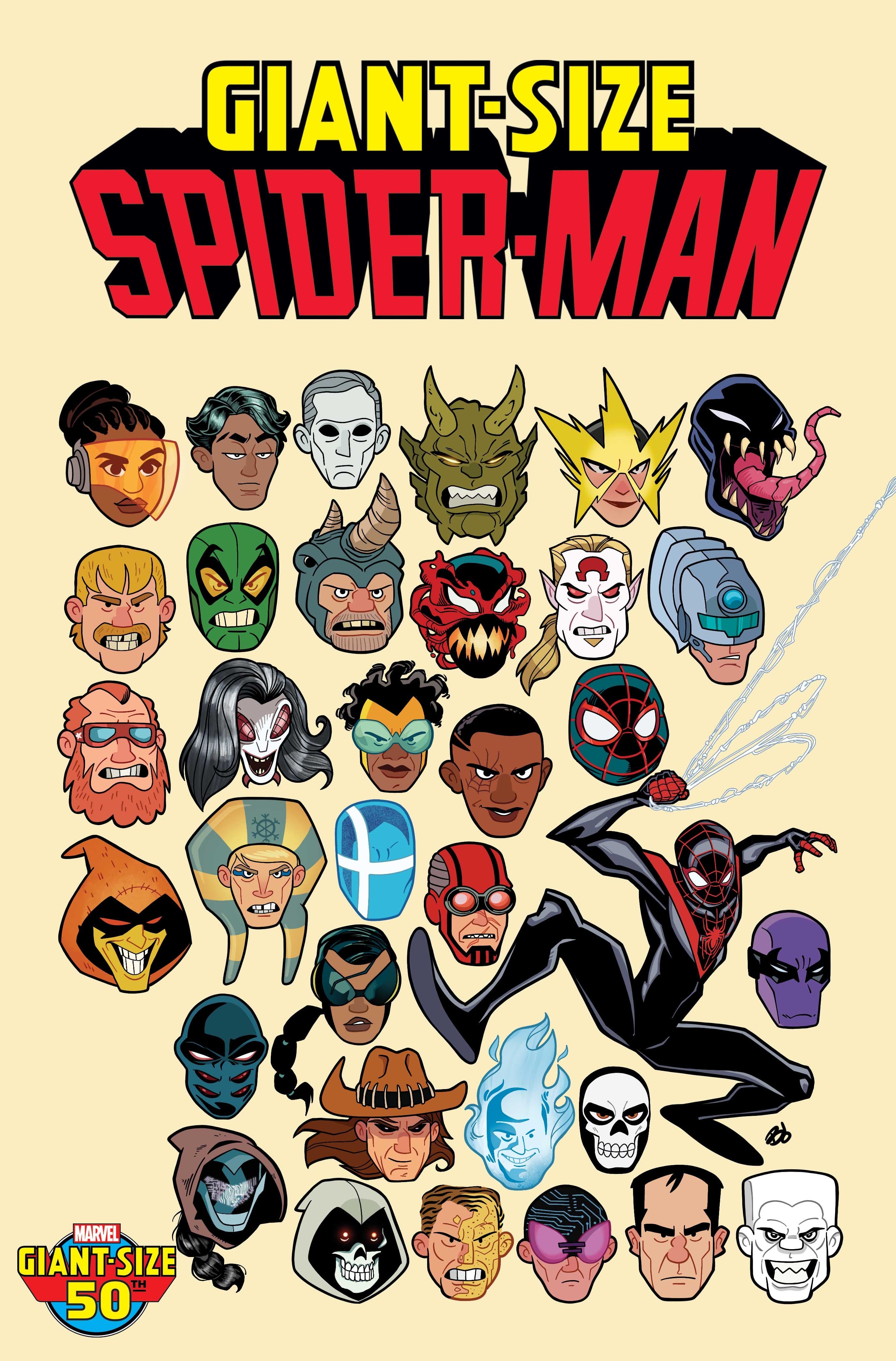 GIANT-SIZE SPIDER-MAN #1 Deadly Foes Variant Cover by Dave Bardin