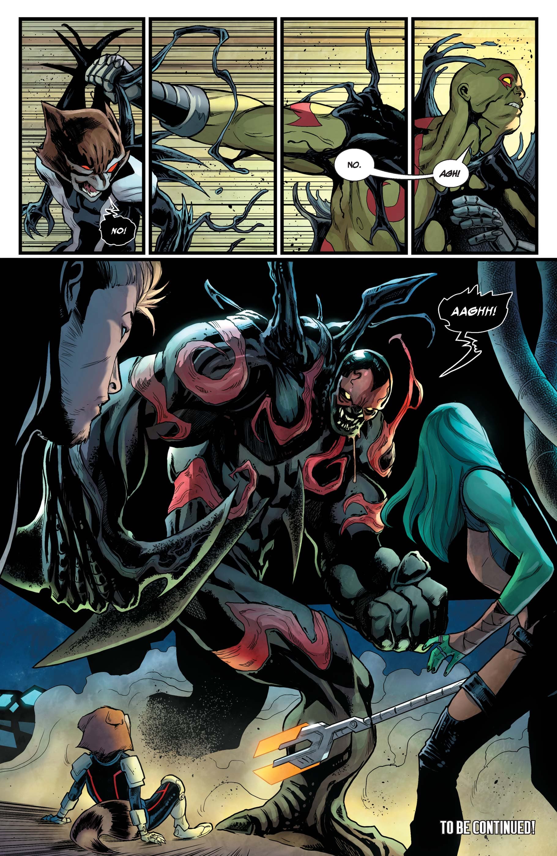 GUARDIANS OF THE GALAXY (2013) #22 page by Brian Michael Bendis, Valerio Schiti, and David Lopez