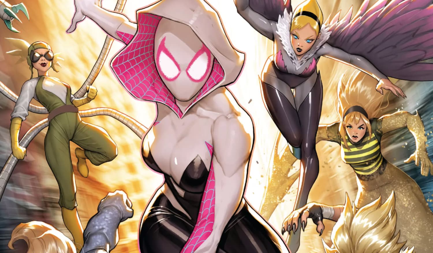SPIDER-GWEN: SHADOW CLONES (2023) #2 cover by David Nakayama