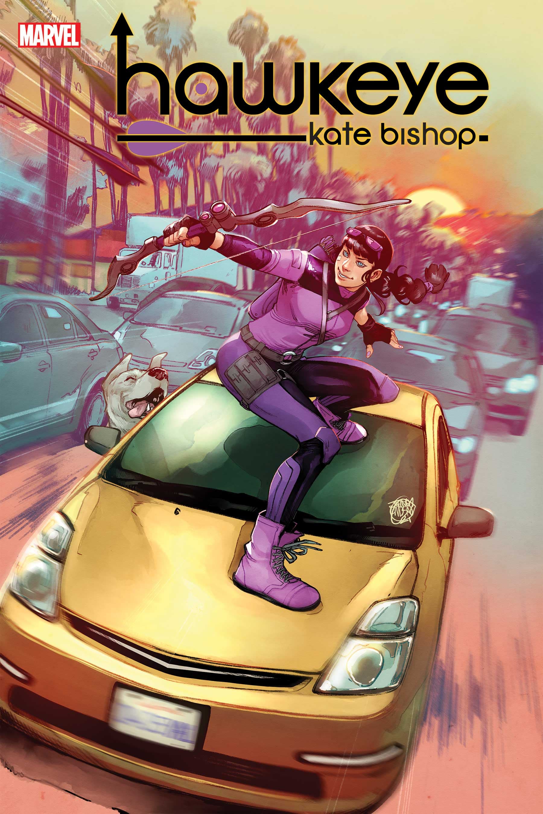 HAWKEYE: KATE BISHOP #1 cover by Jahnoy Lindsay