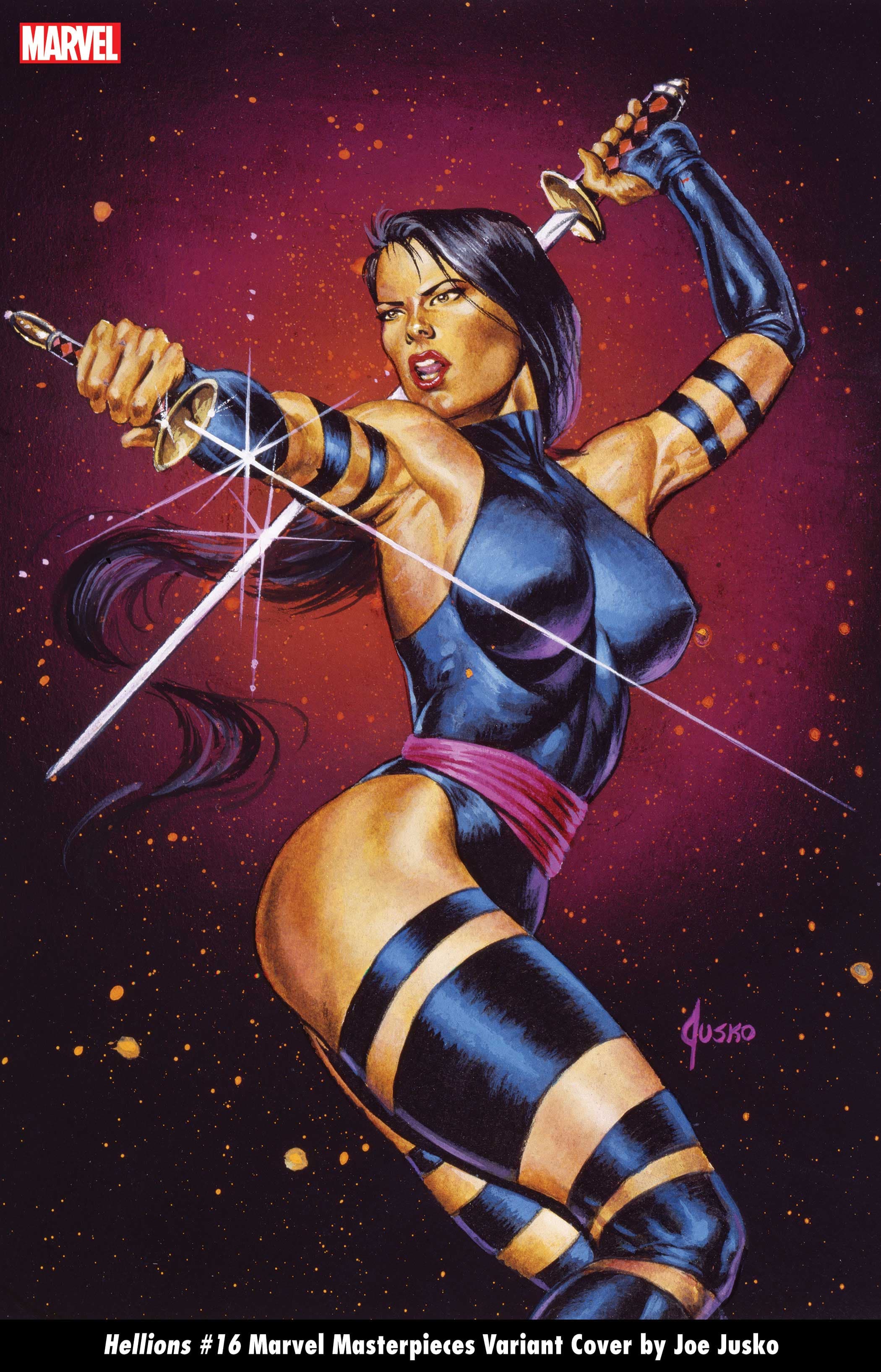 HELLIONS #16 MARVEL MASTERPIECES VARIANT COVER by JOE JUSKO 