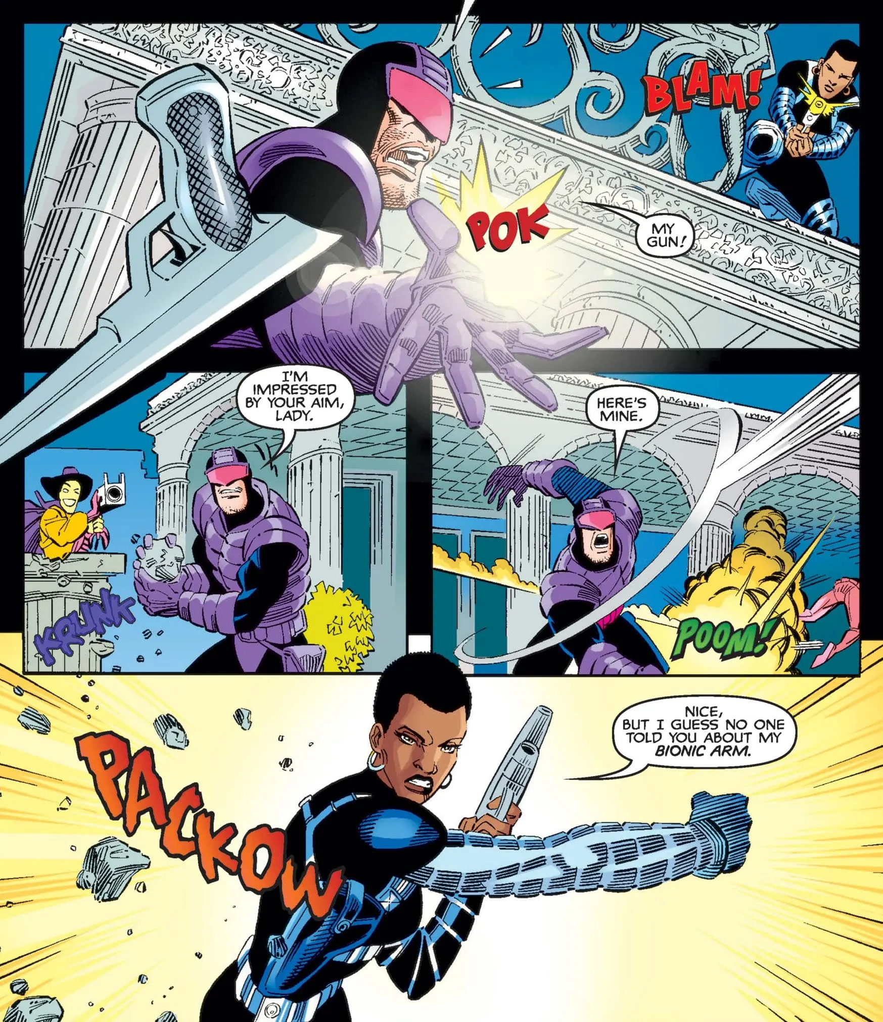 [PALADIN AND MISTY KNIGHT] HEROES FOR HIRE (1997) #11 by John Ostrander and Scott Kolins