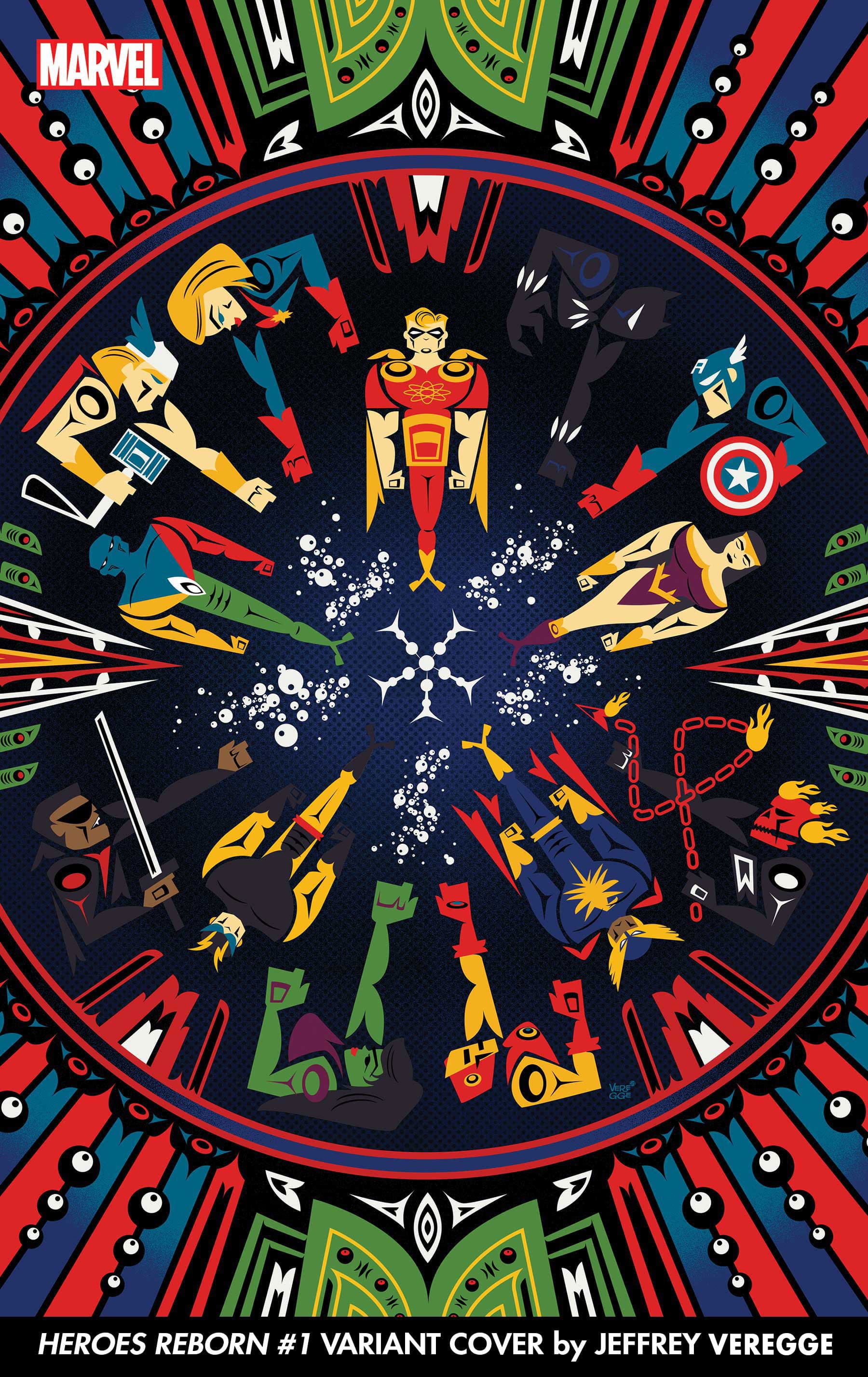 Jeffrey Veregge Heroes Reborn Variants